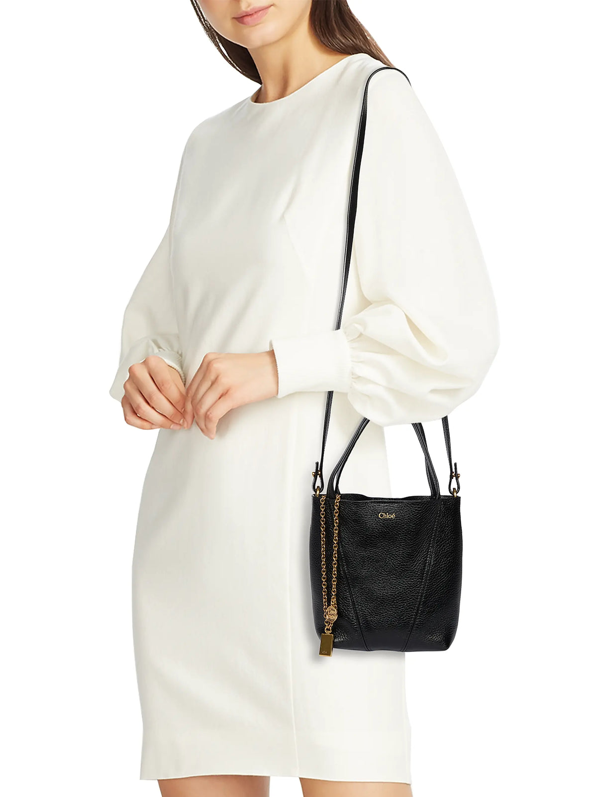 Chloé Small Spin Leather Tote Bag