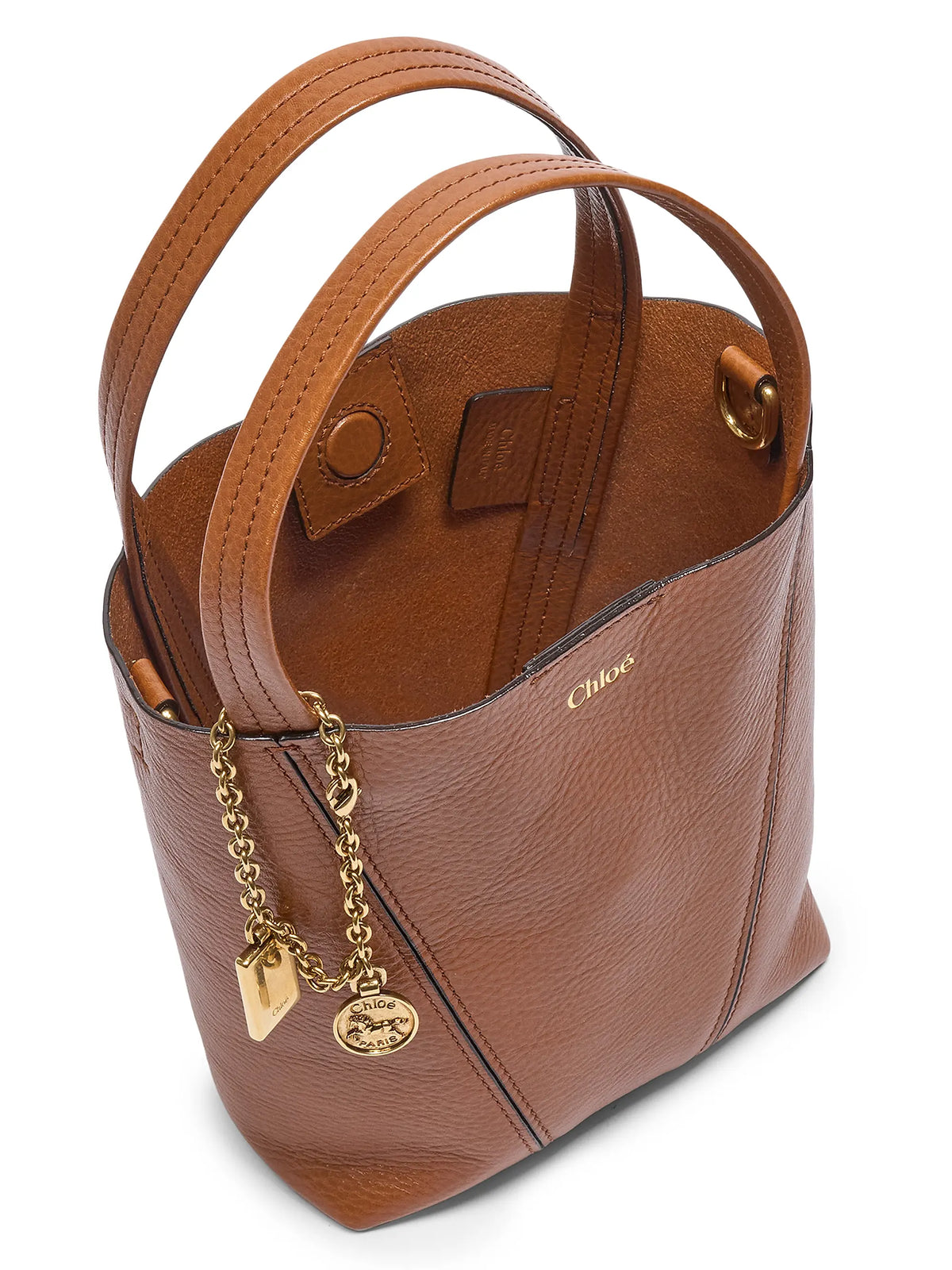 Chloé Small Spin Leather Tote Bag