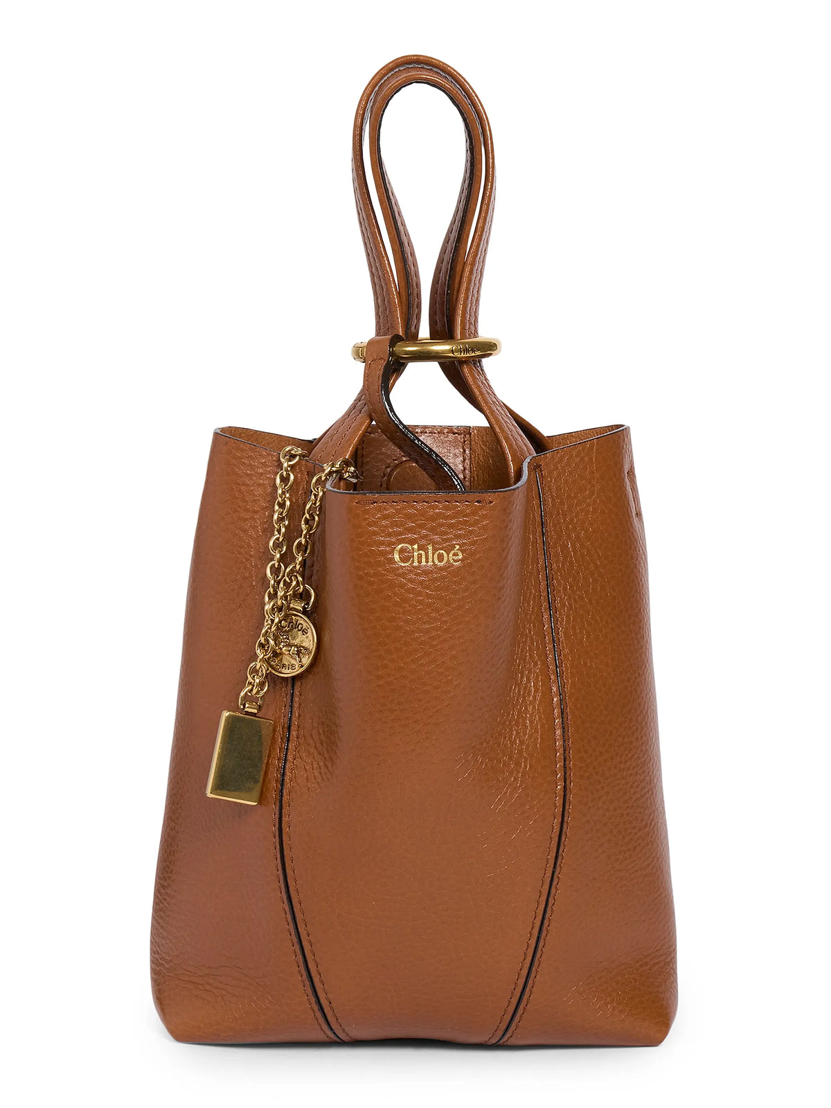 Chloé Small Spin Leather Tote Bag