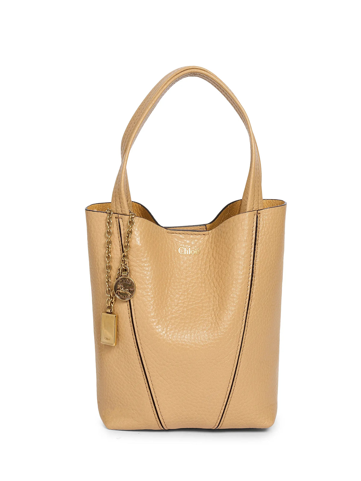 Chloé Small Spin Leather Tote Bag