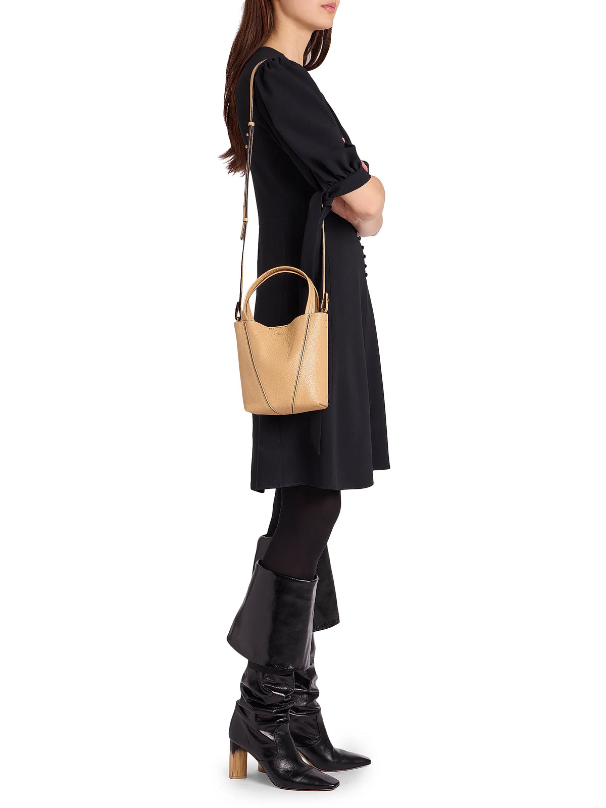 Chloé Small Spin Leather Tote Bag
