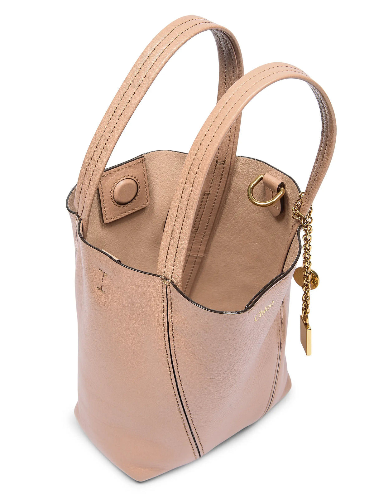 Chloé Small Spin Leather Tote Bag