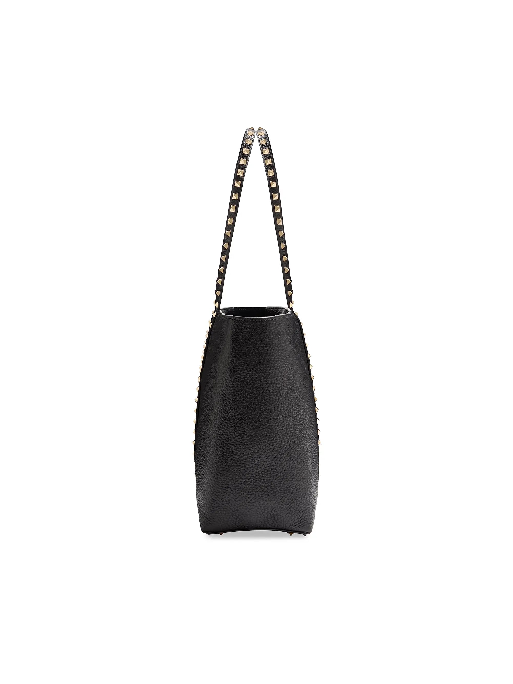 Valentino Garavani Rockstud Shopping Tote Bag in Grainy Calfskin