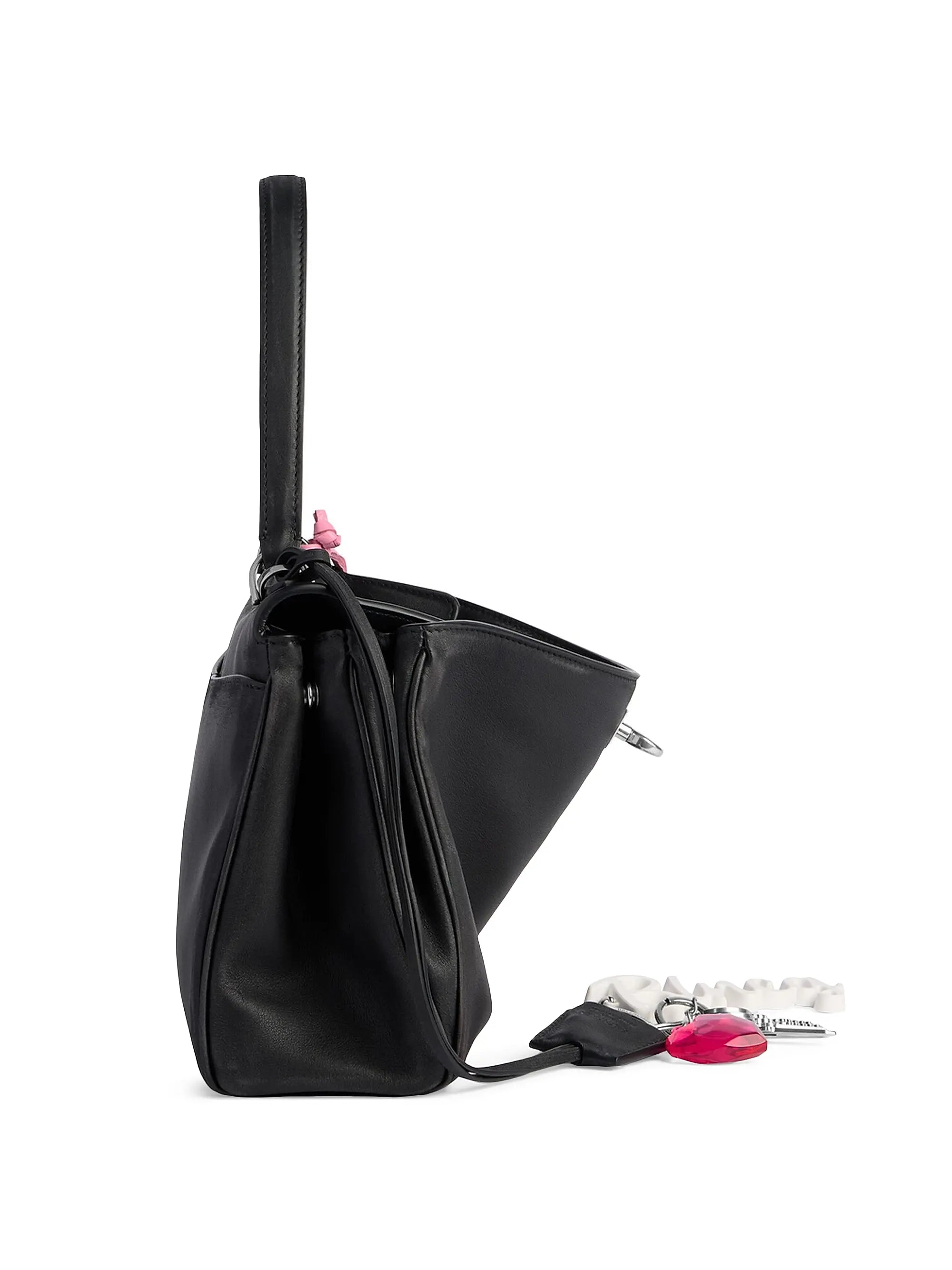 Balenciaga Rodeo Small Handbag Used Effect with One Charm