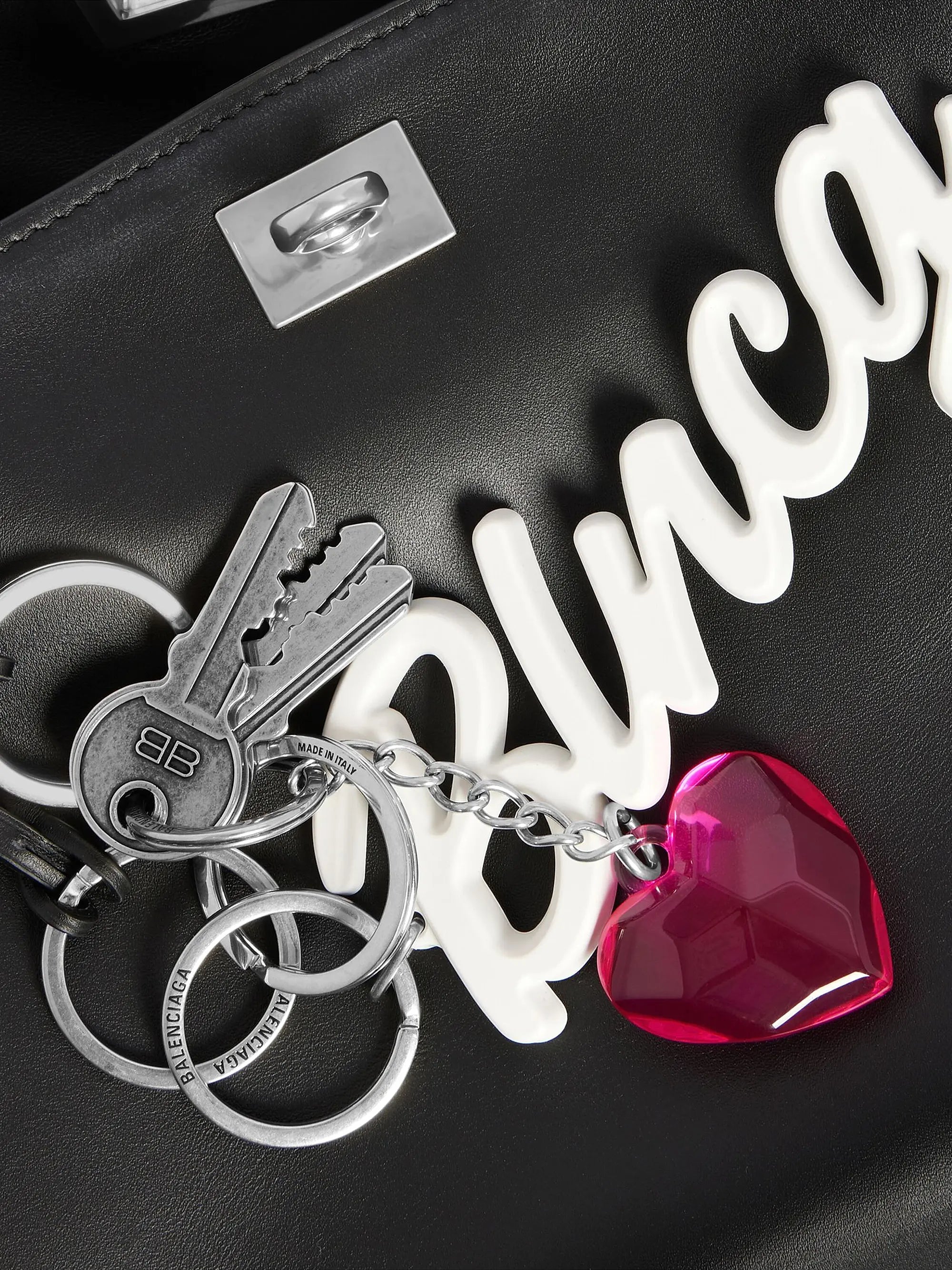 Balenciaga Rodeo Small Handbag Used Effect with One Charm