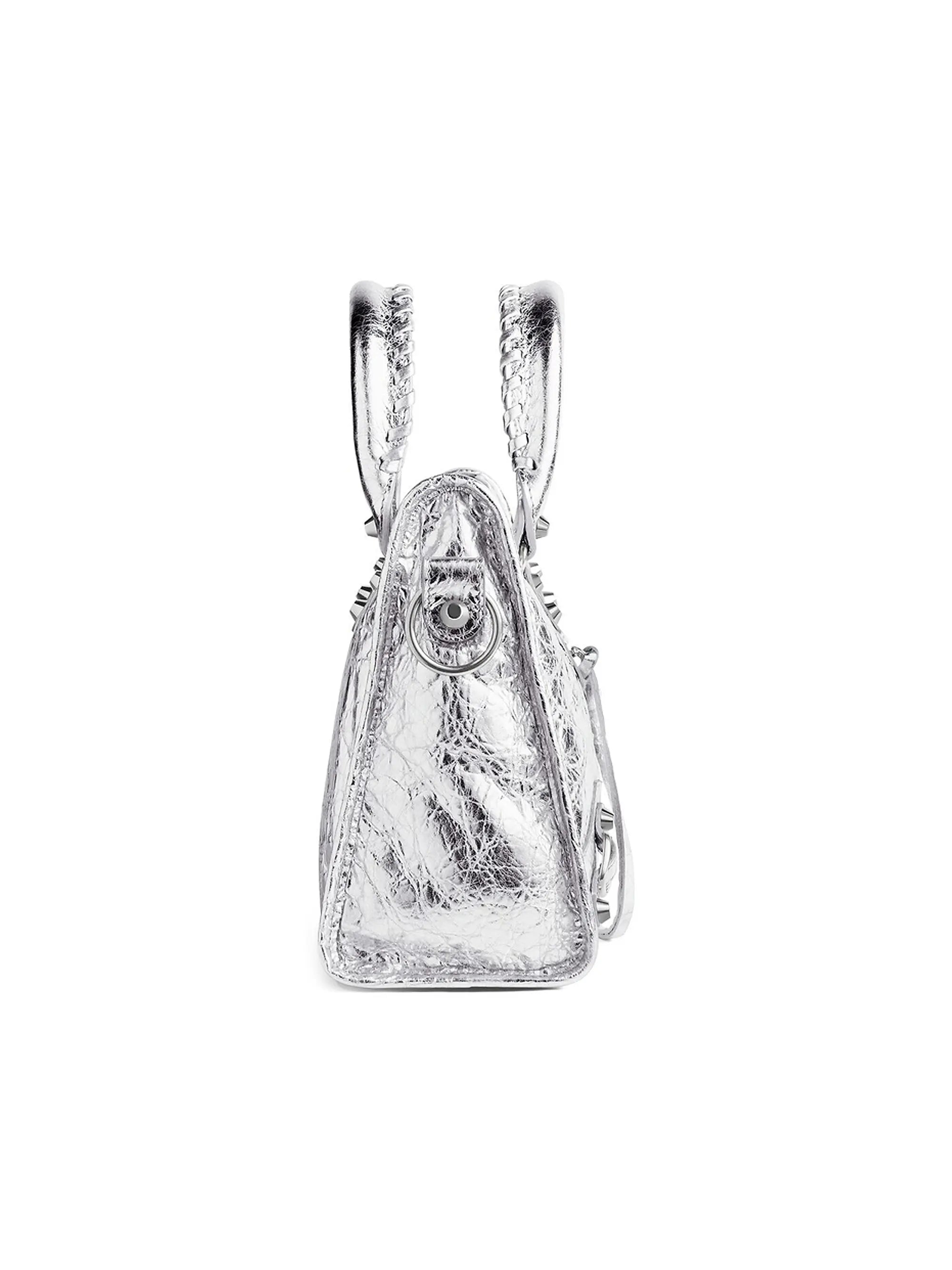 Balenciaga Le City Small Top Handle Metallized Bag