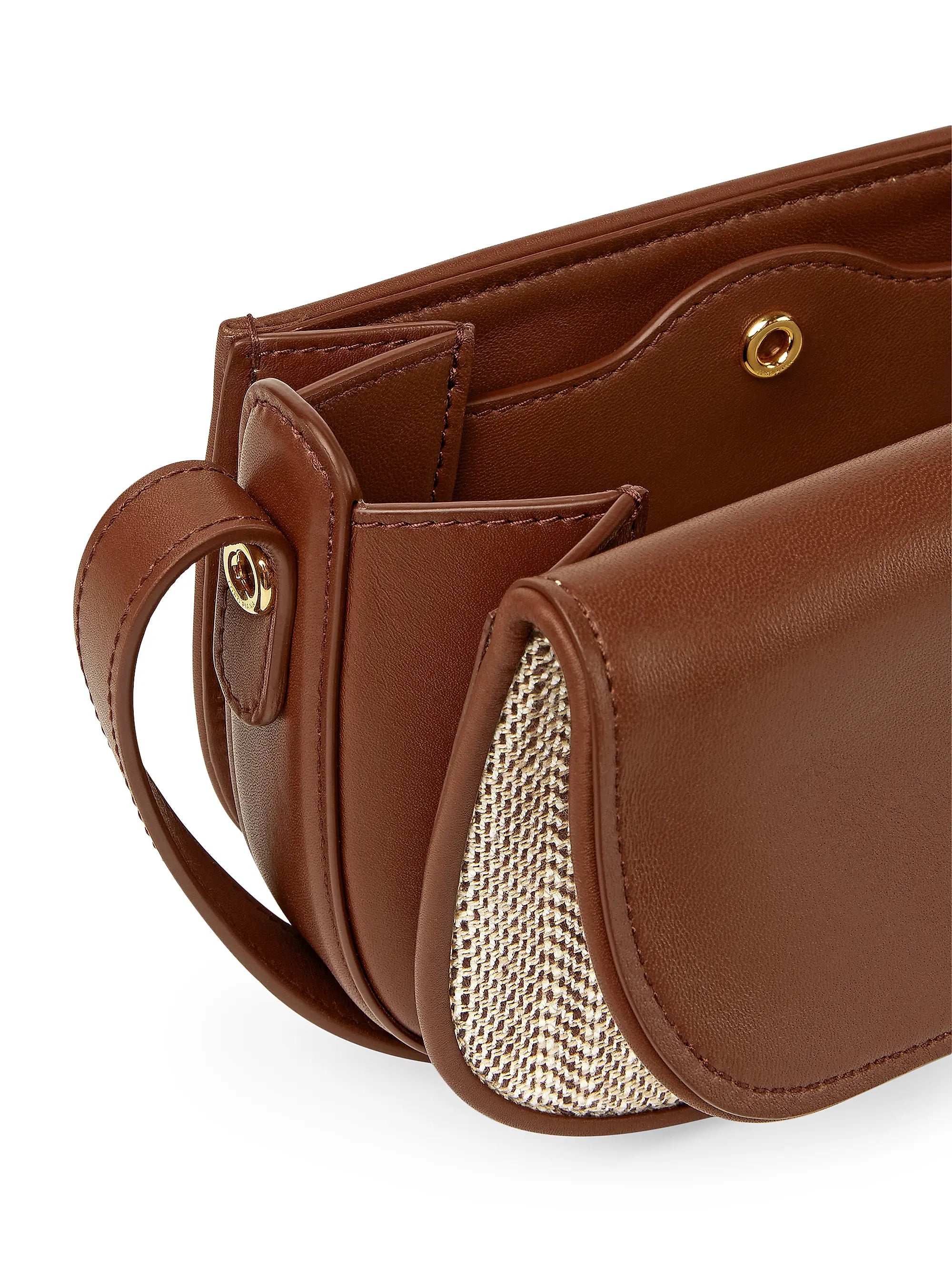 Loro Piana Mini Ghiera Silk-Blend Chevron Shoulder Bag
