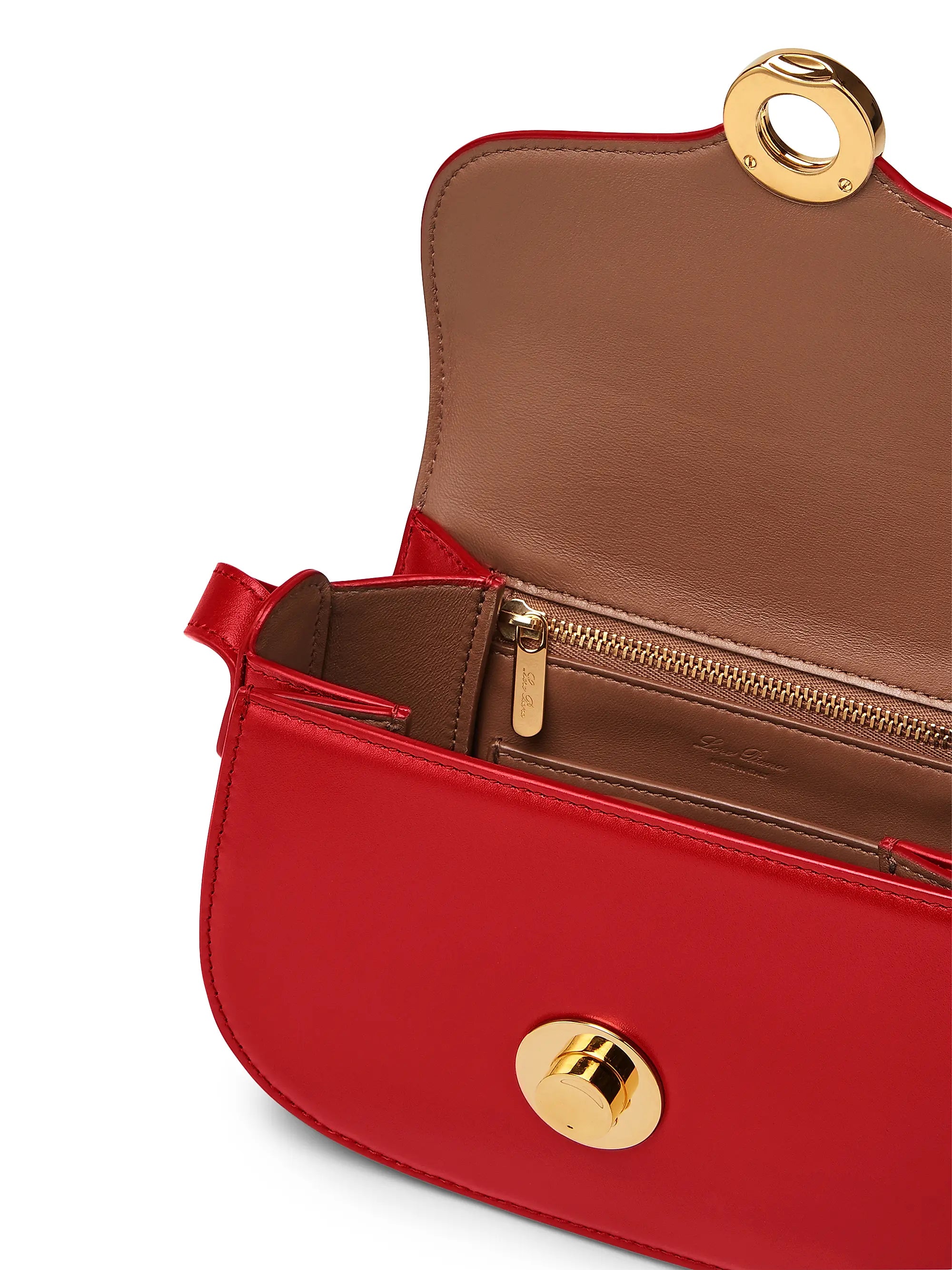 Loro Piana Mini Ghiera Leather Crossbody Bag