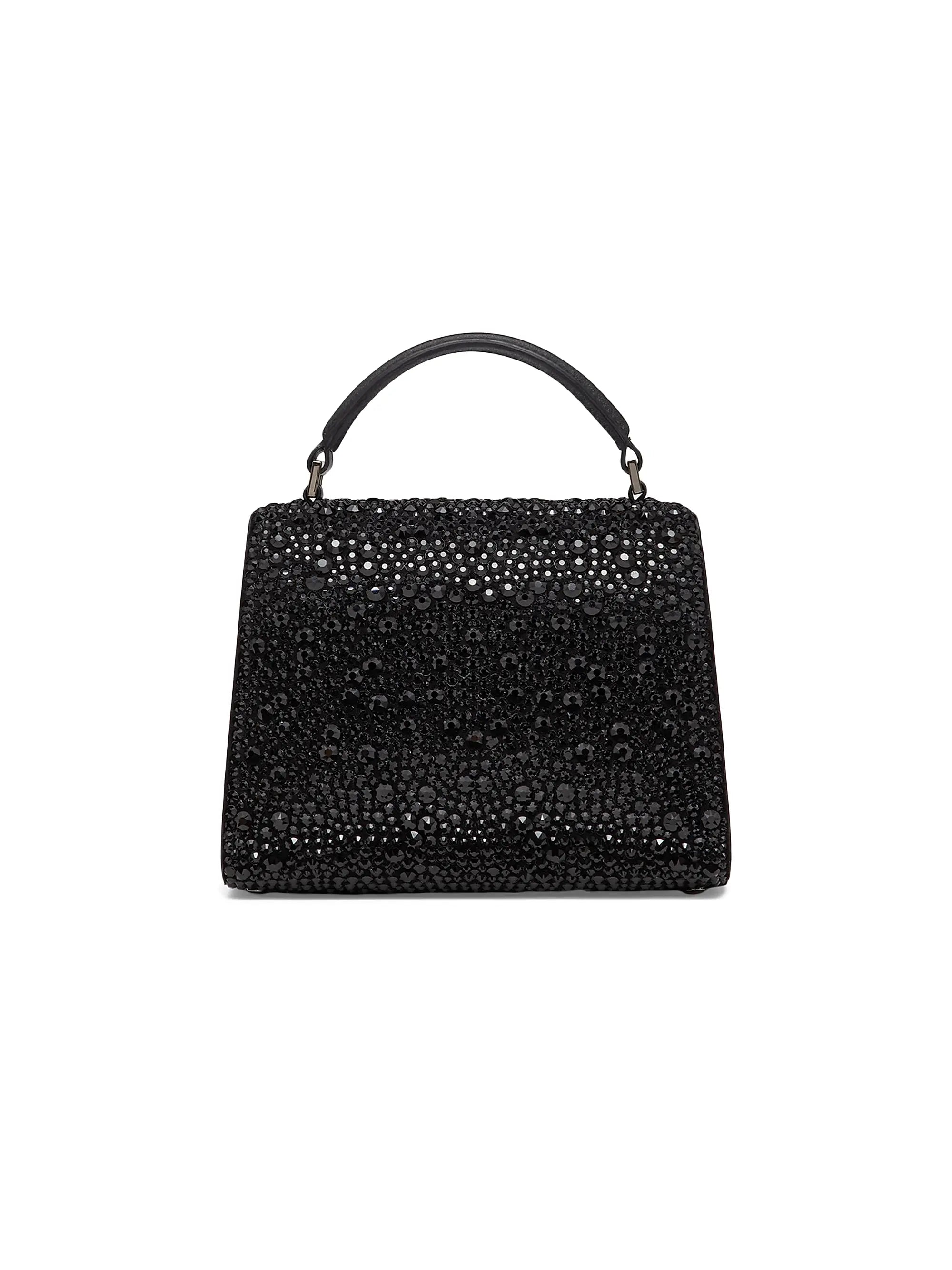Valentino Garavani Mini VSling Top Handle Bag with Sparkling Embroidery