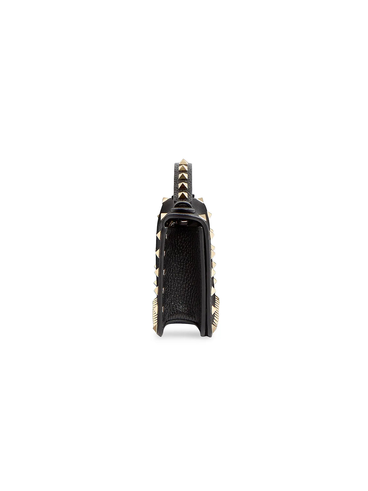 Valentino Garavani Rockstud Wallet with Chain in Grainy Calfskin