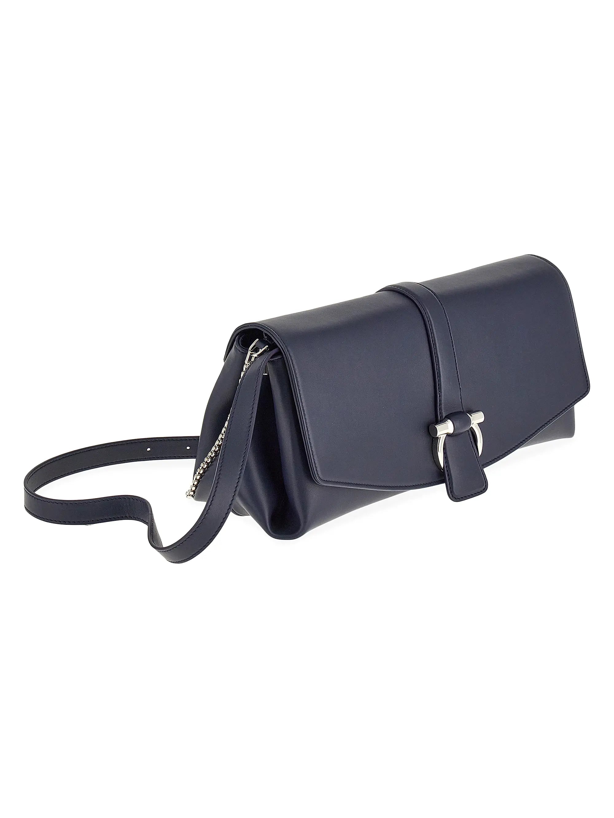 FERRAGAMO Gancini Leather Crossbody Bag