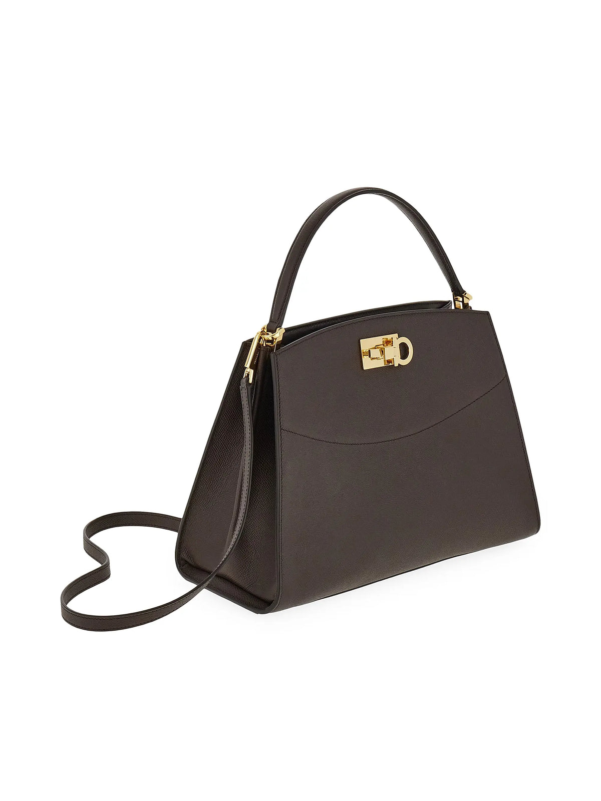 FERRAGAMO Studio Structured Leather Bag