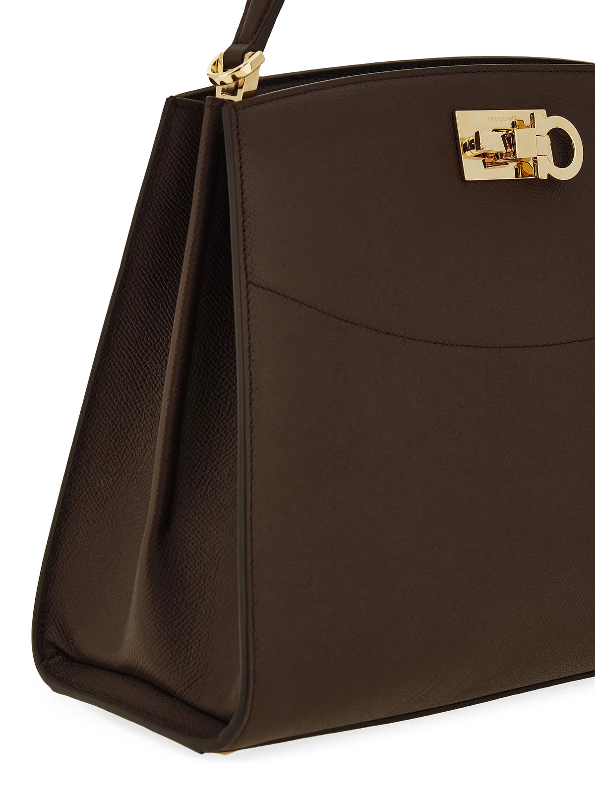 FERRAGAMO Studio Structured Leather Bag