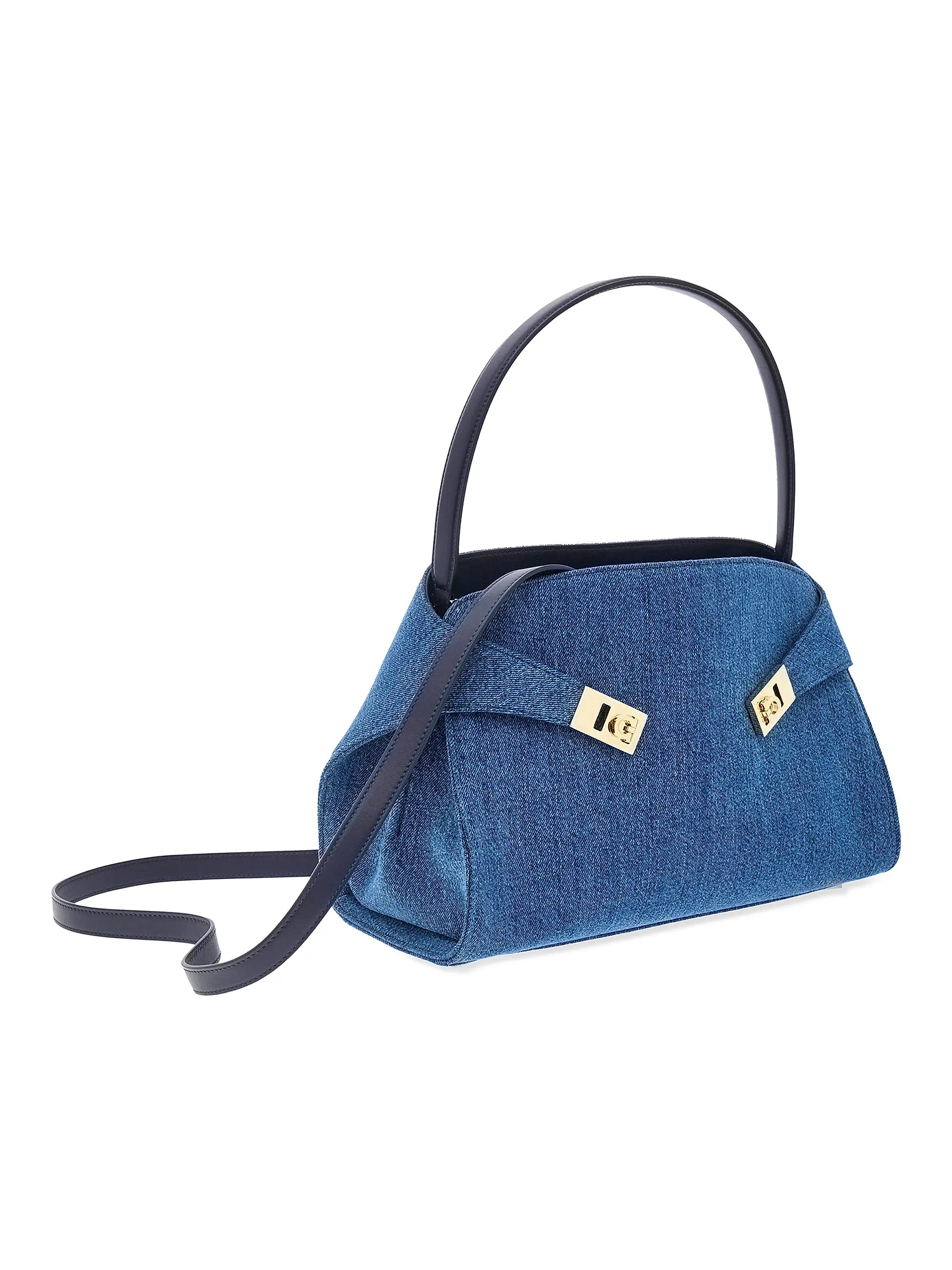 FERRAGAMO Hug Denim Shoulder Bag