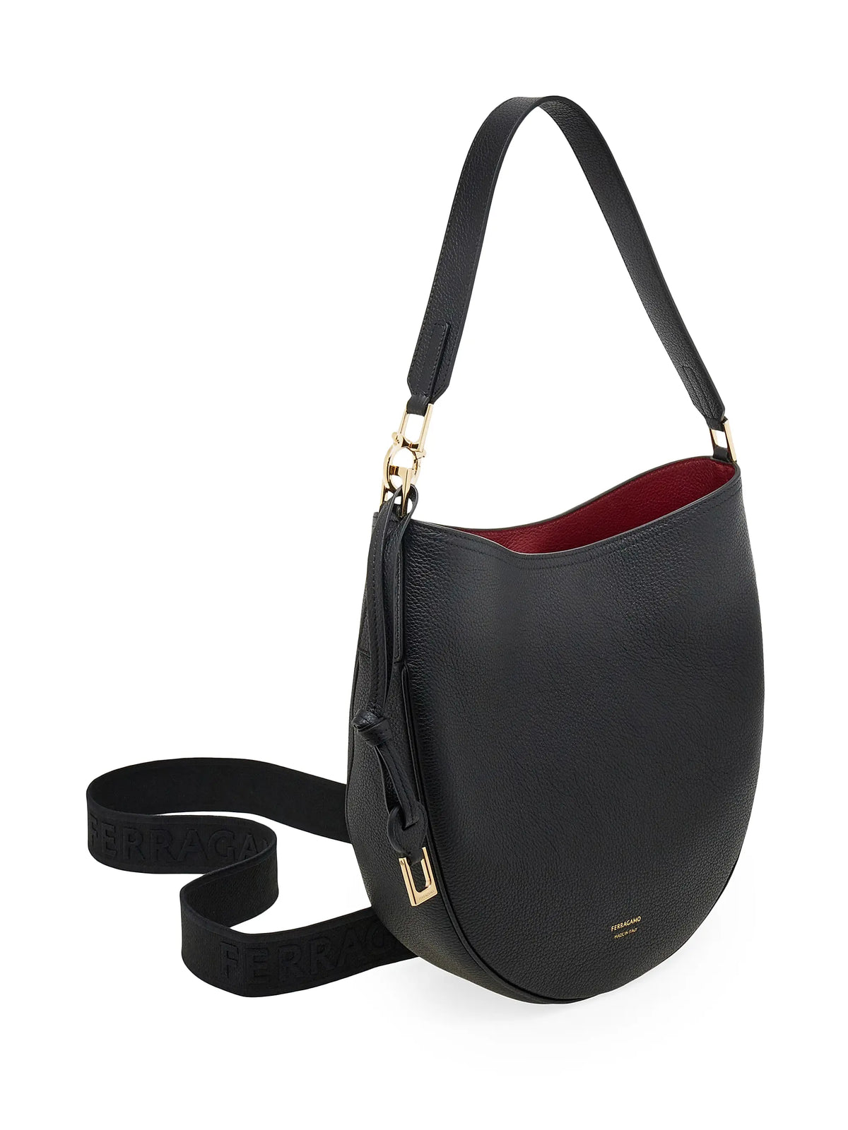 FERRAGAMO Smile Leather Hobo Bag