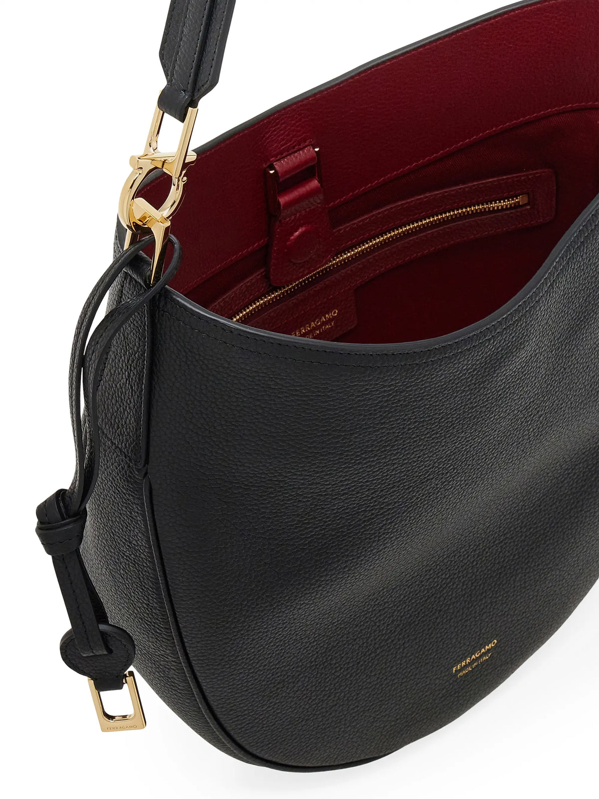 FERRAGAMO Smile Leather Hobo Bag