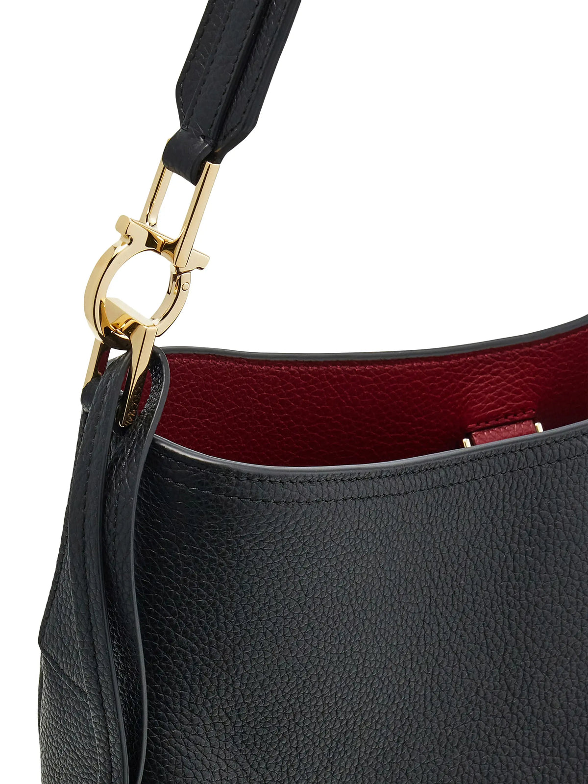 FERRAGAMO Smile Leather Hobo Bag