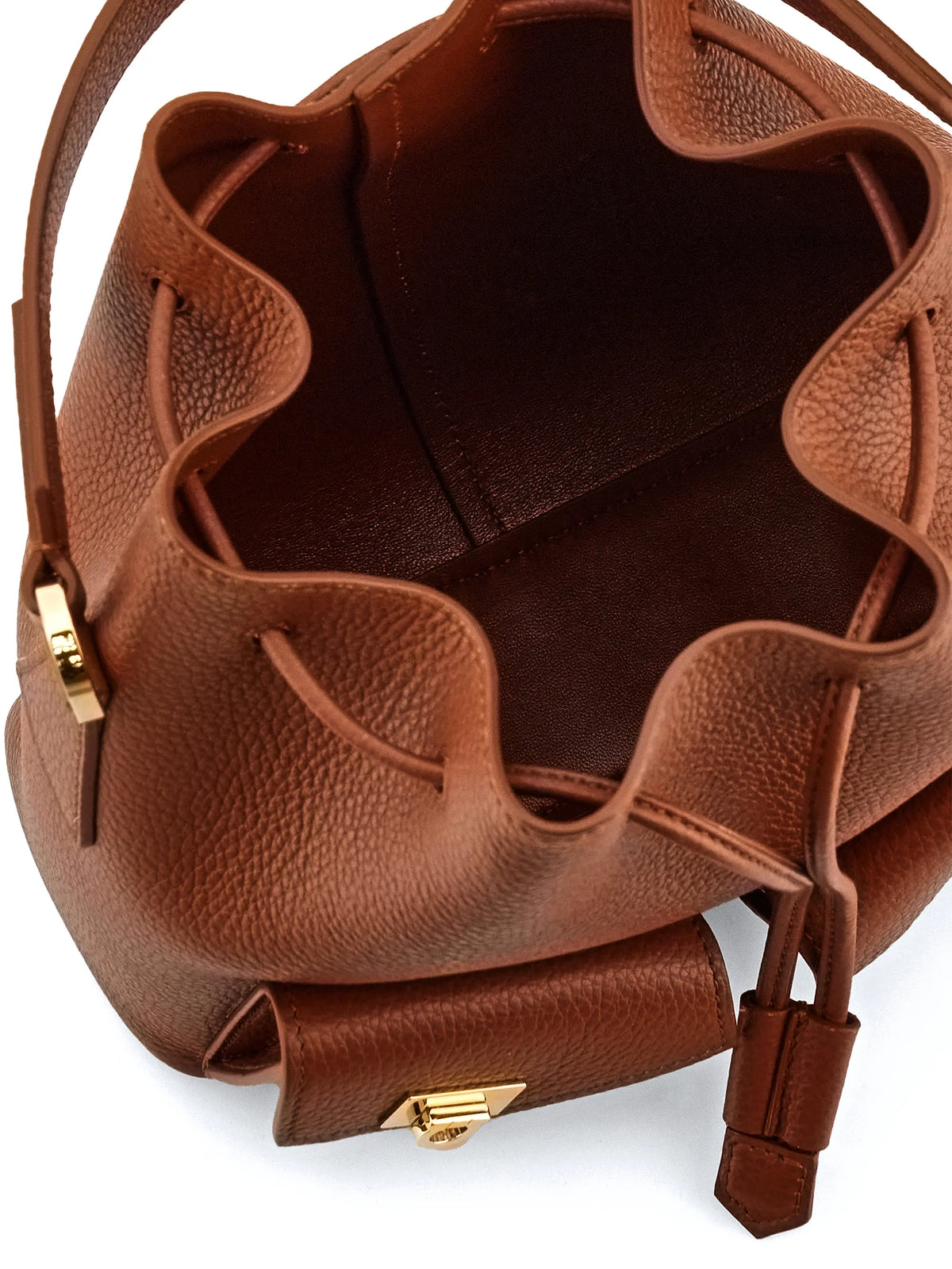 FERRAGAMO Leather Bucket Bag
