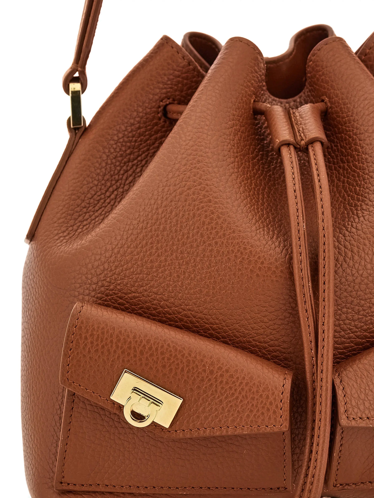 FERRAGAMO Leather Bucket Bag