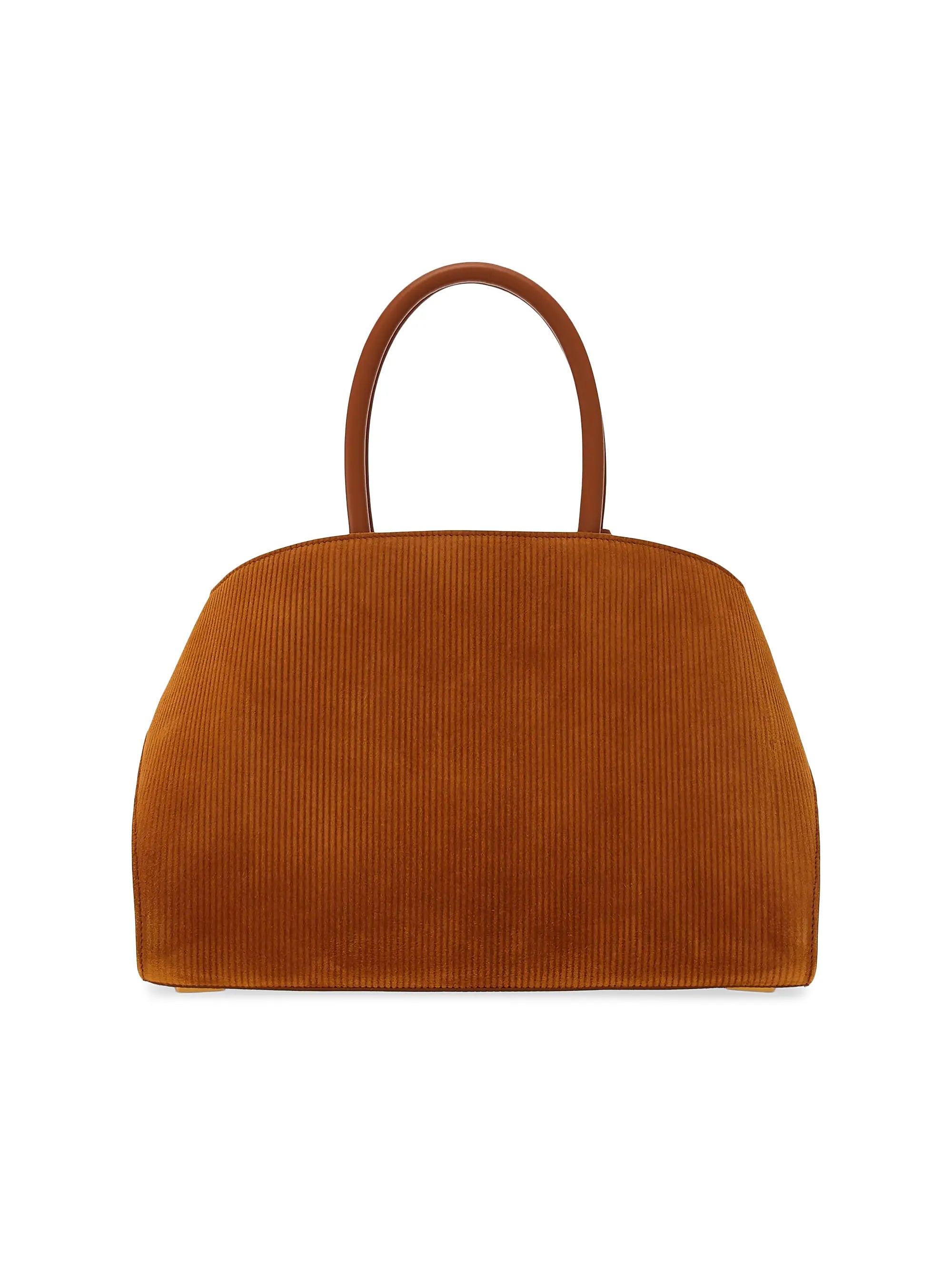 FERRAGAMO Hug Textured Suede Top Handle Bag