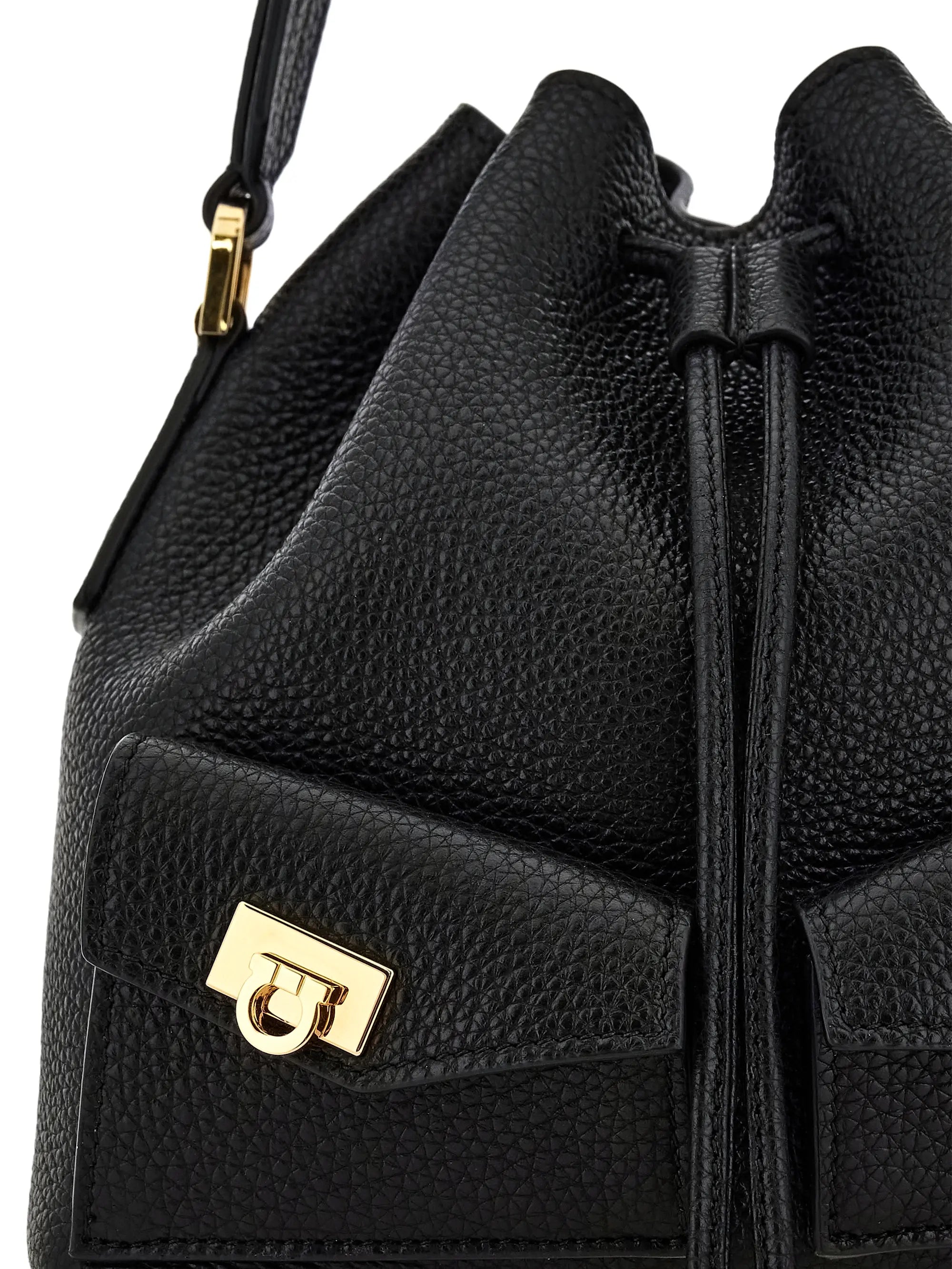 FERRAGAMO Leather Bucket Bag