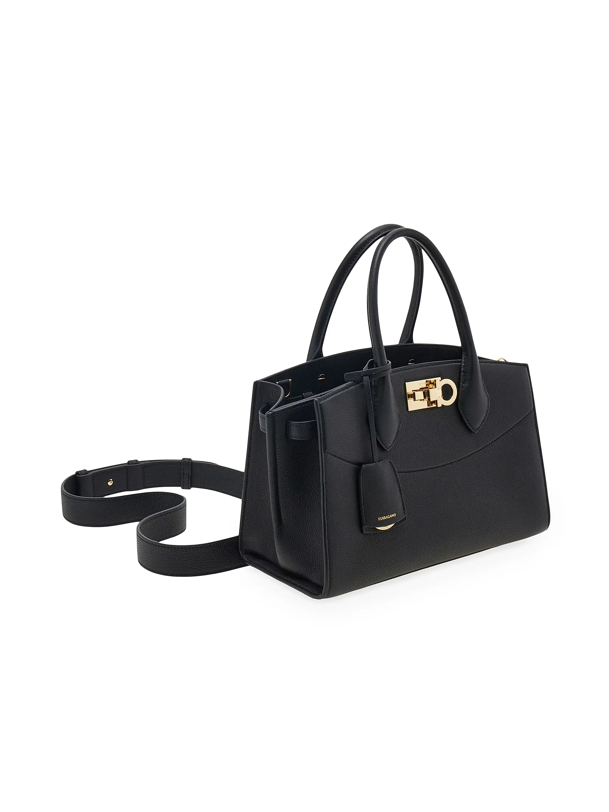 FERRAGAMO Studio Leather Satchel