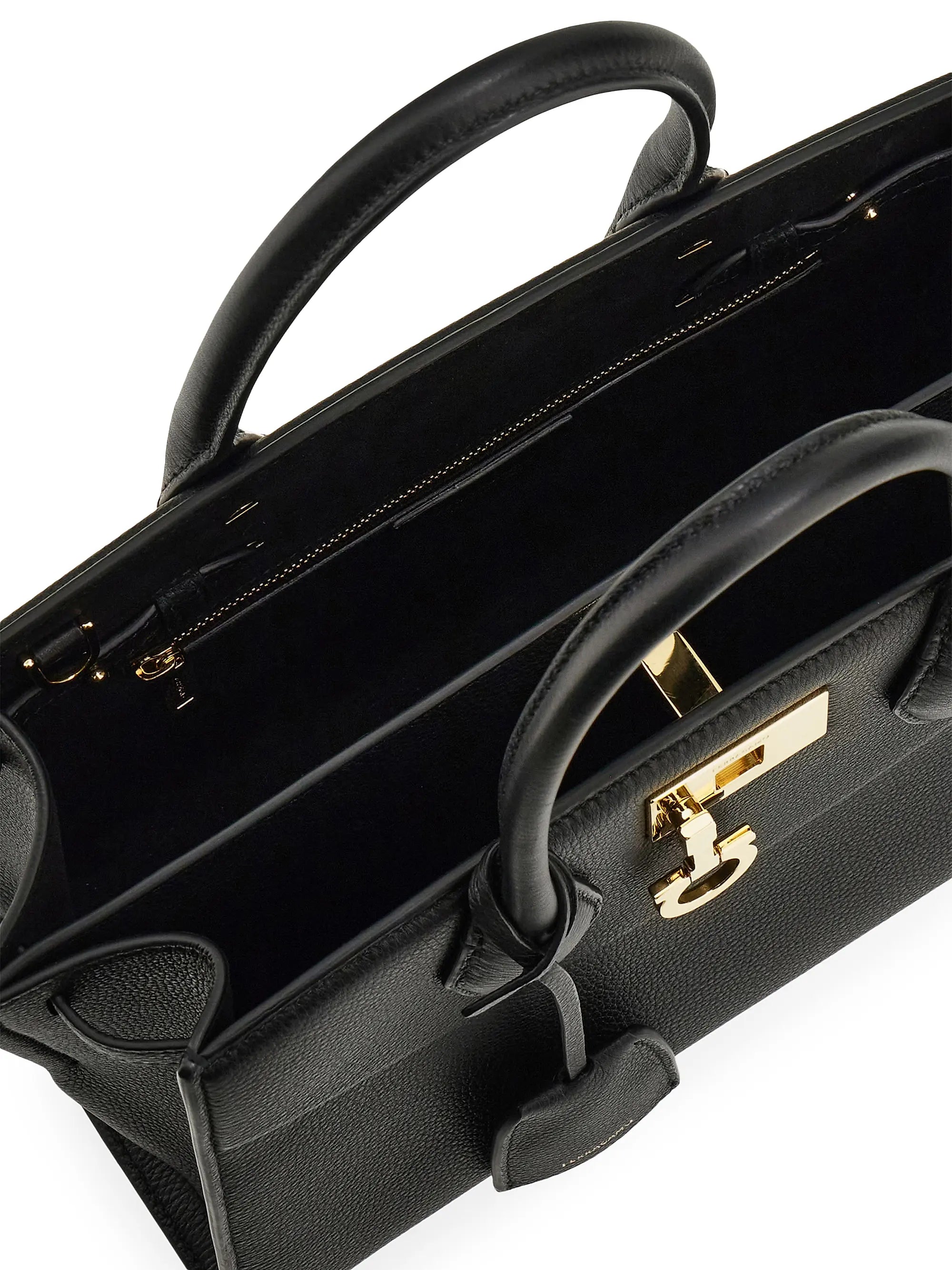 FERRAGAMO Studio Leather Satchel