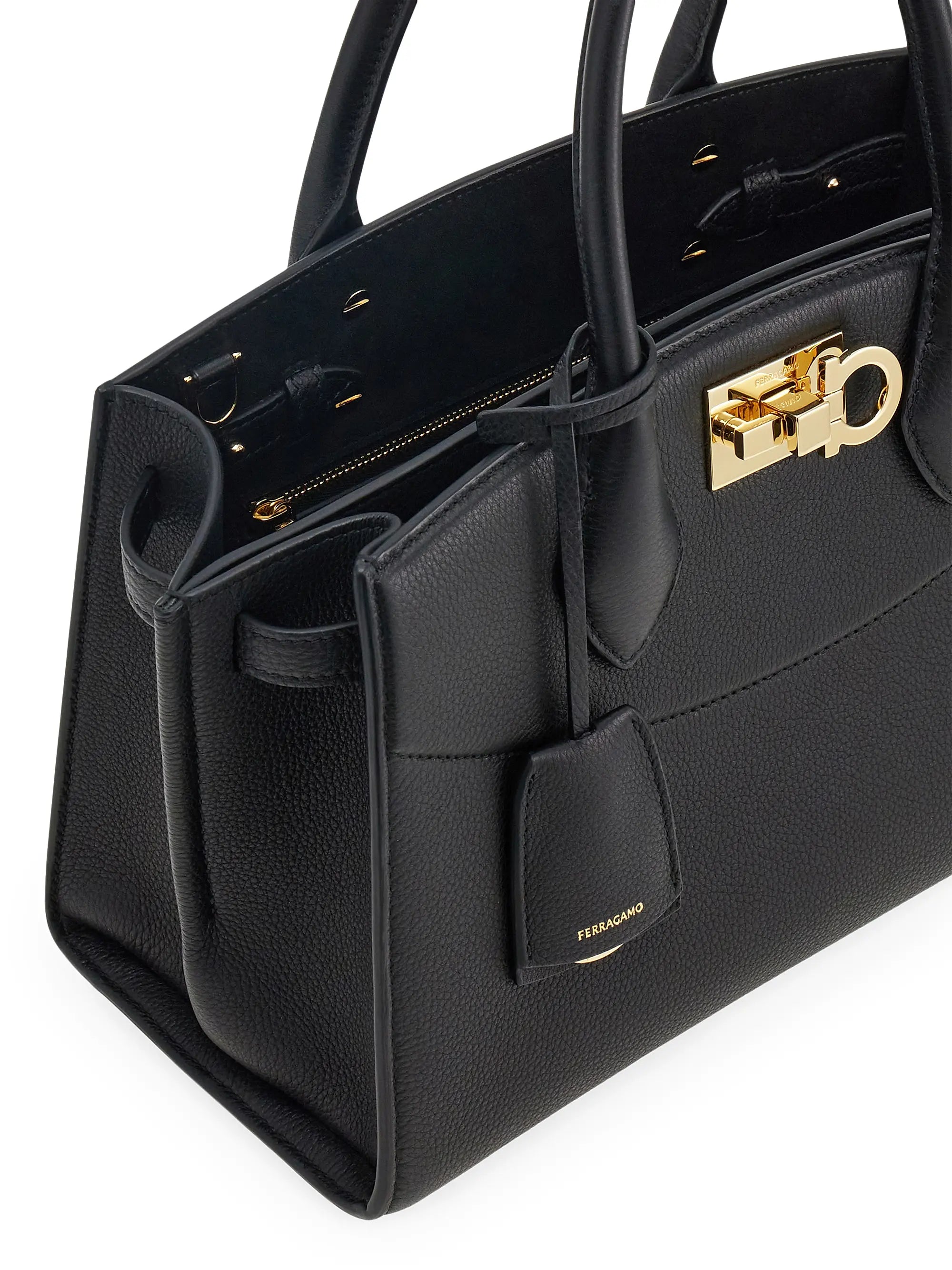 FERRAGAMO Studio Leather Satchel