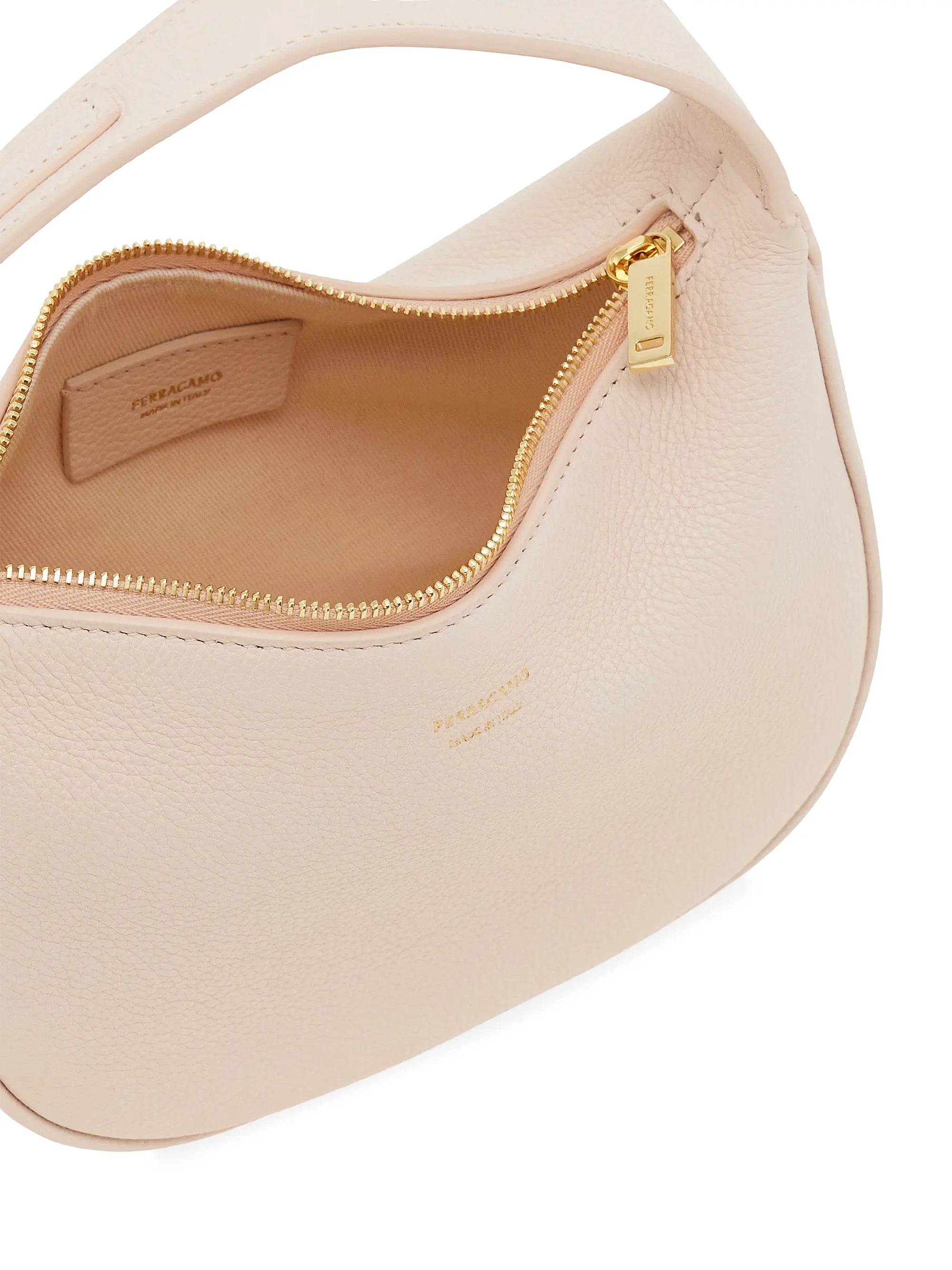 FERRAGAMO Mini Gancini Leather Top Handle Bag