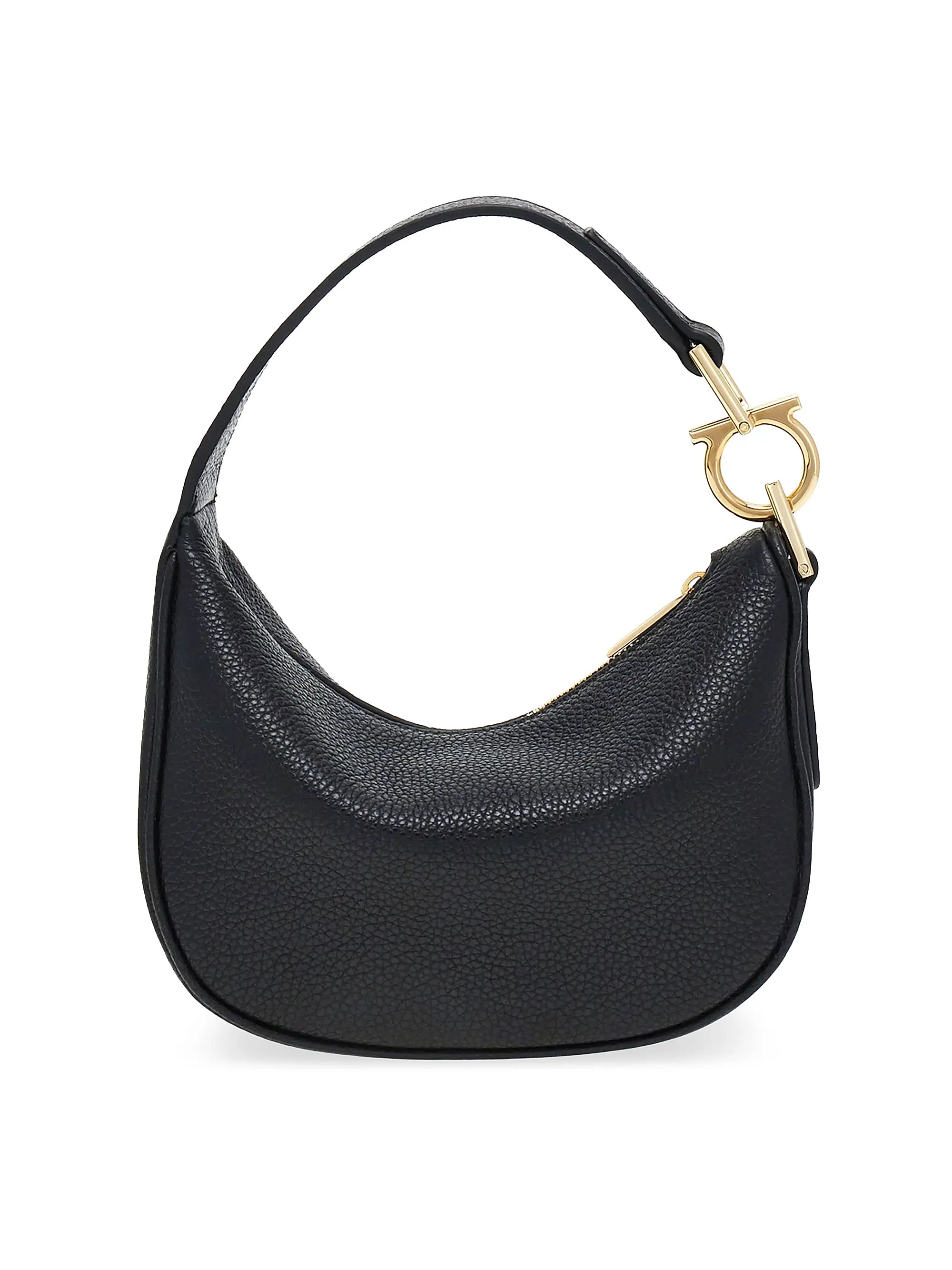 FERRAGAMO Mini Gancini Leather Top Handle Bag