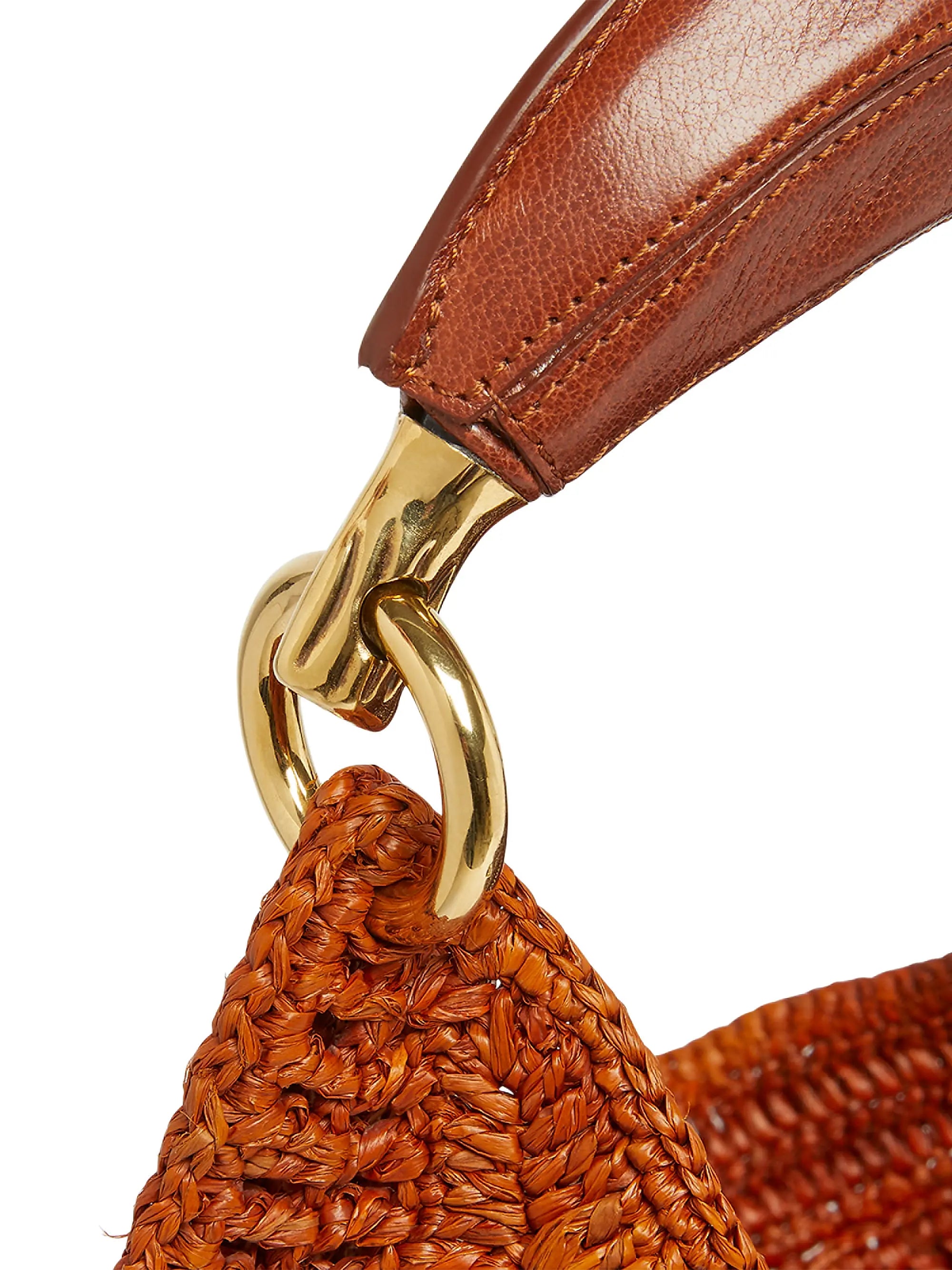 Chloé Summer Banana Logo-Crocheted Hobo Bag