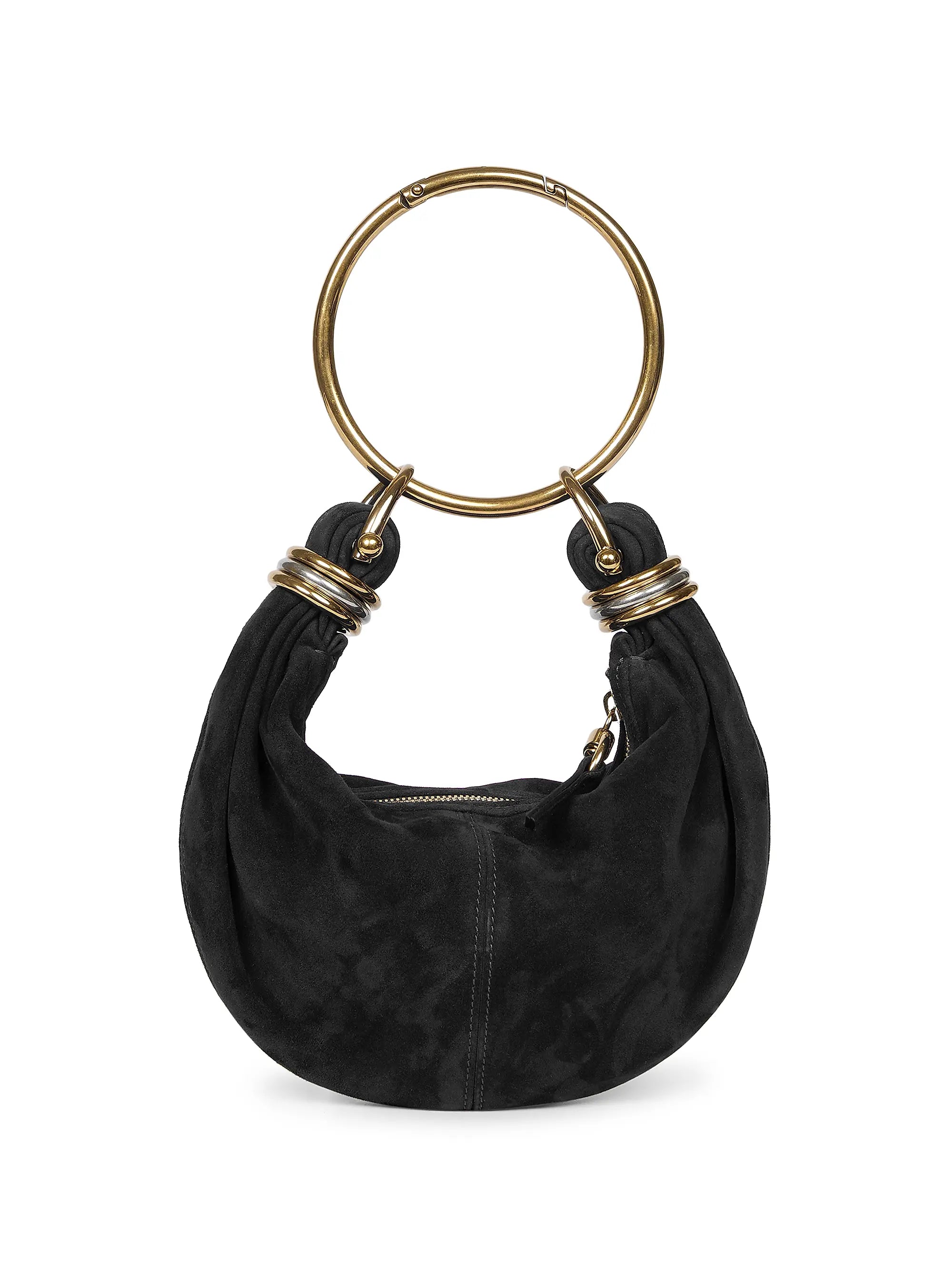 Chloé Mini Bracelet Suede Hobo Bag