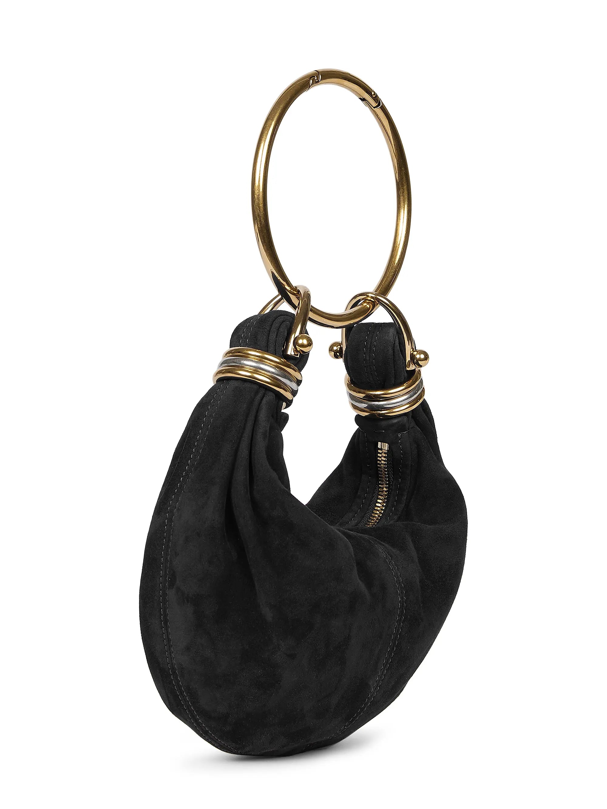 Chloé Mini Bracelet Suede Hobo Bag