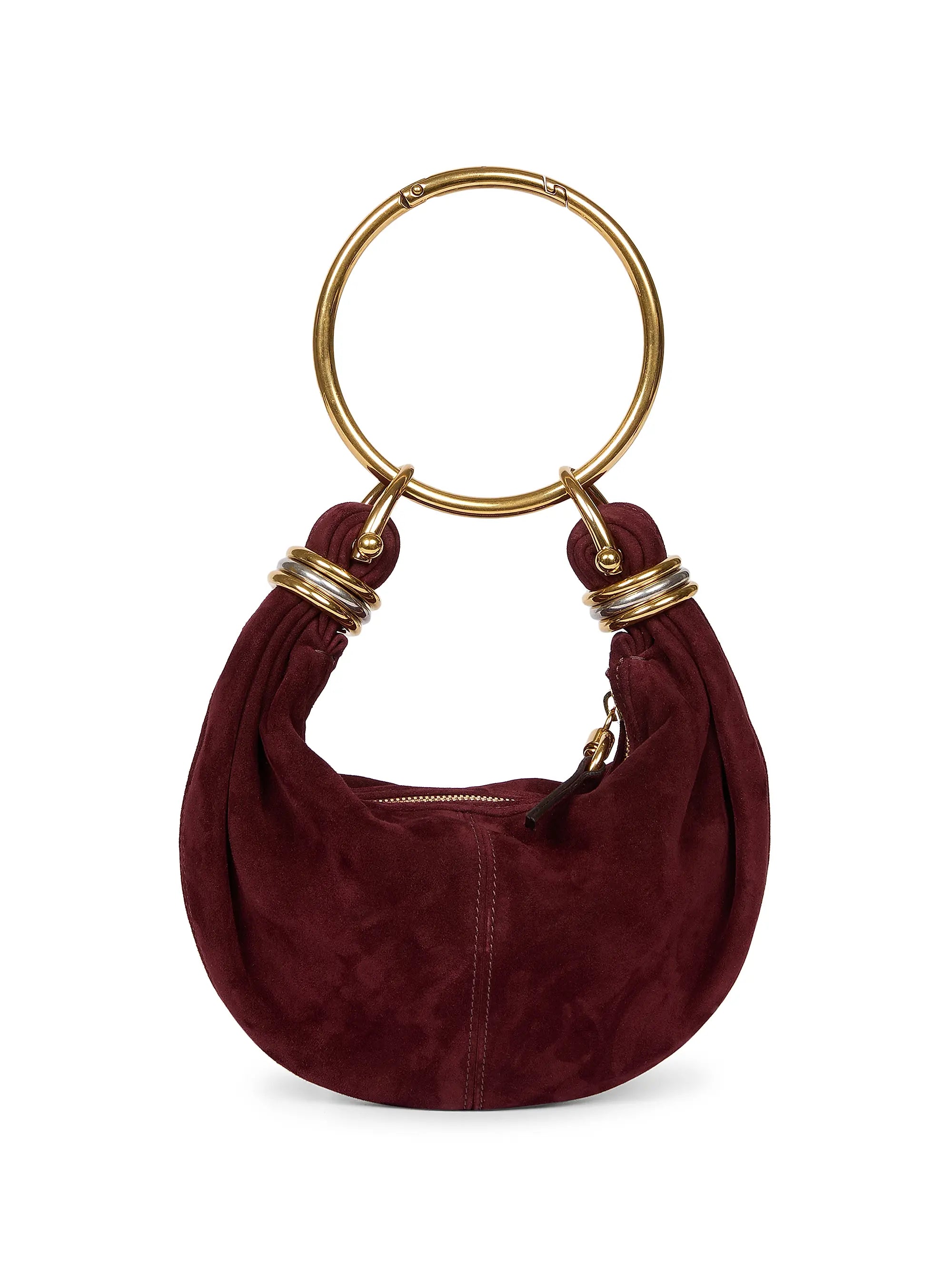 Chloé Mini Bracelet Suede Hobo Bag