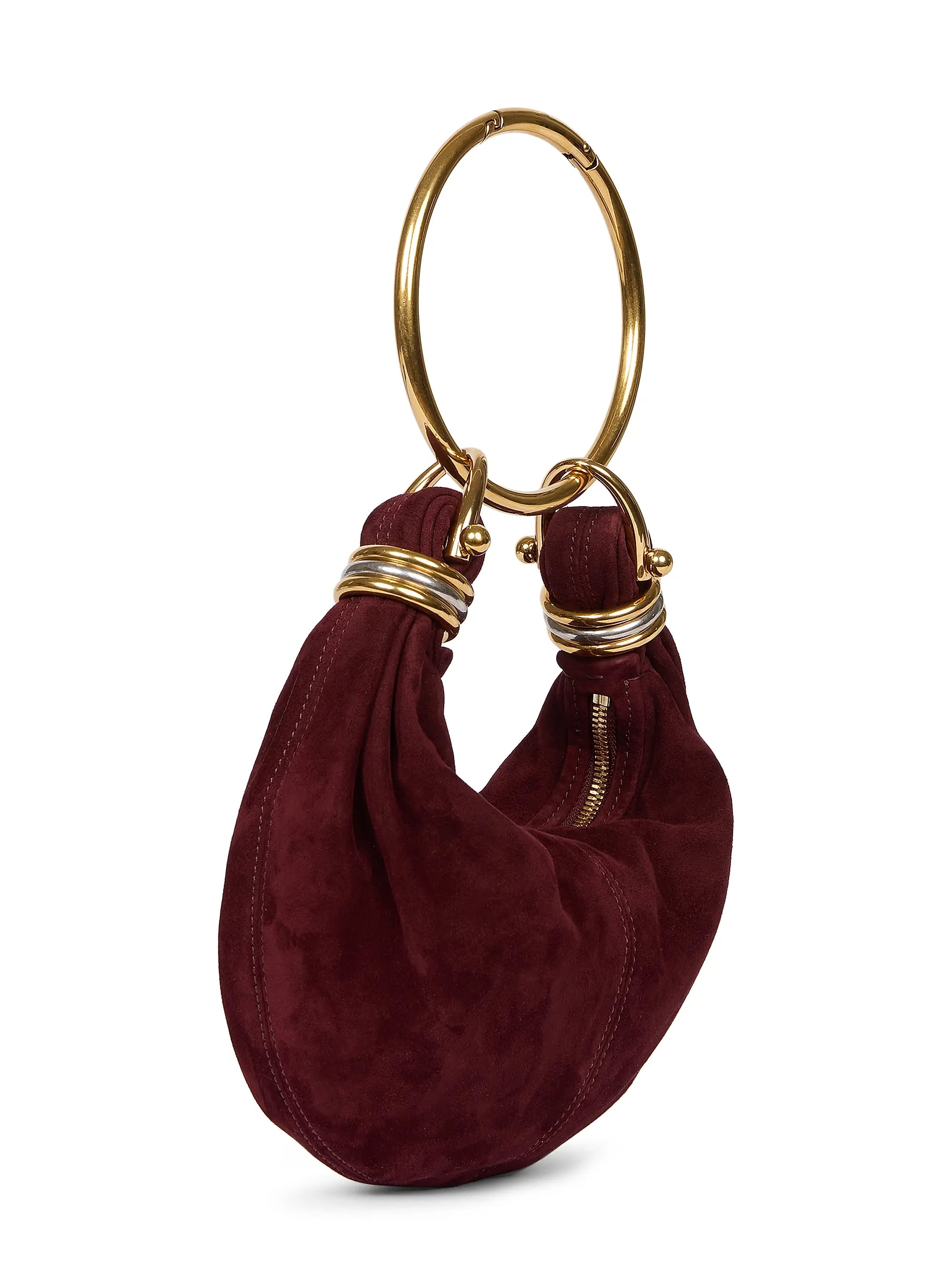 Chloé Mini Bracelet Suede Hobo Bag