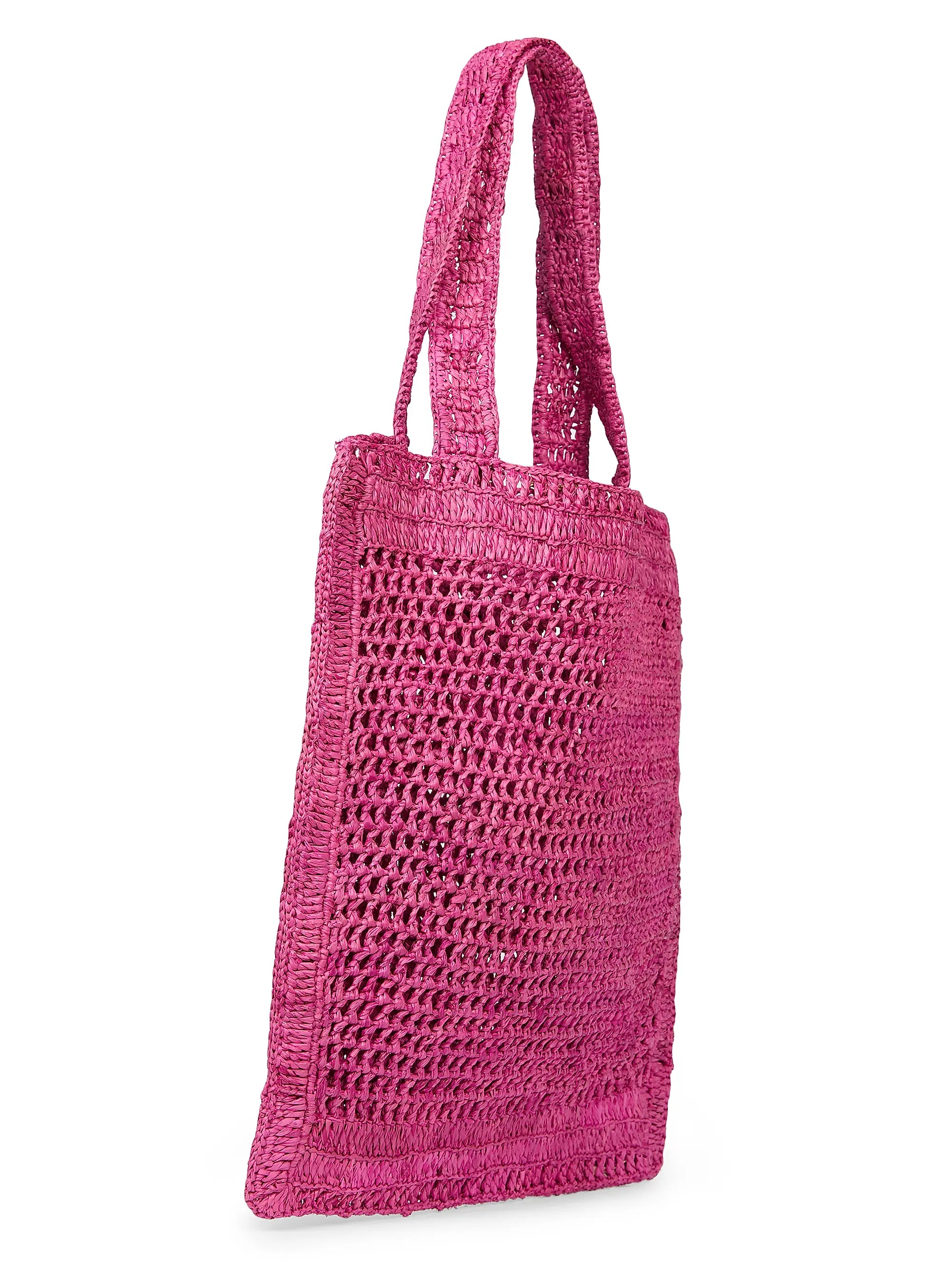 Chloé Summer Banana Logo Crocheted Tote Bag