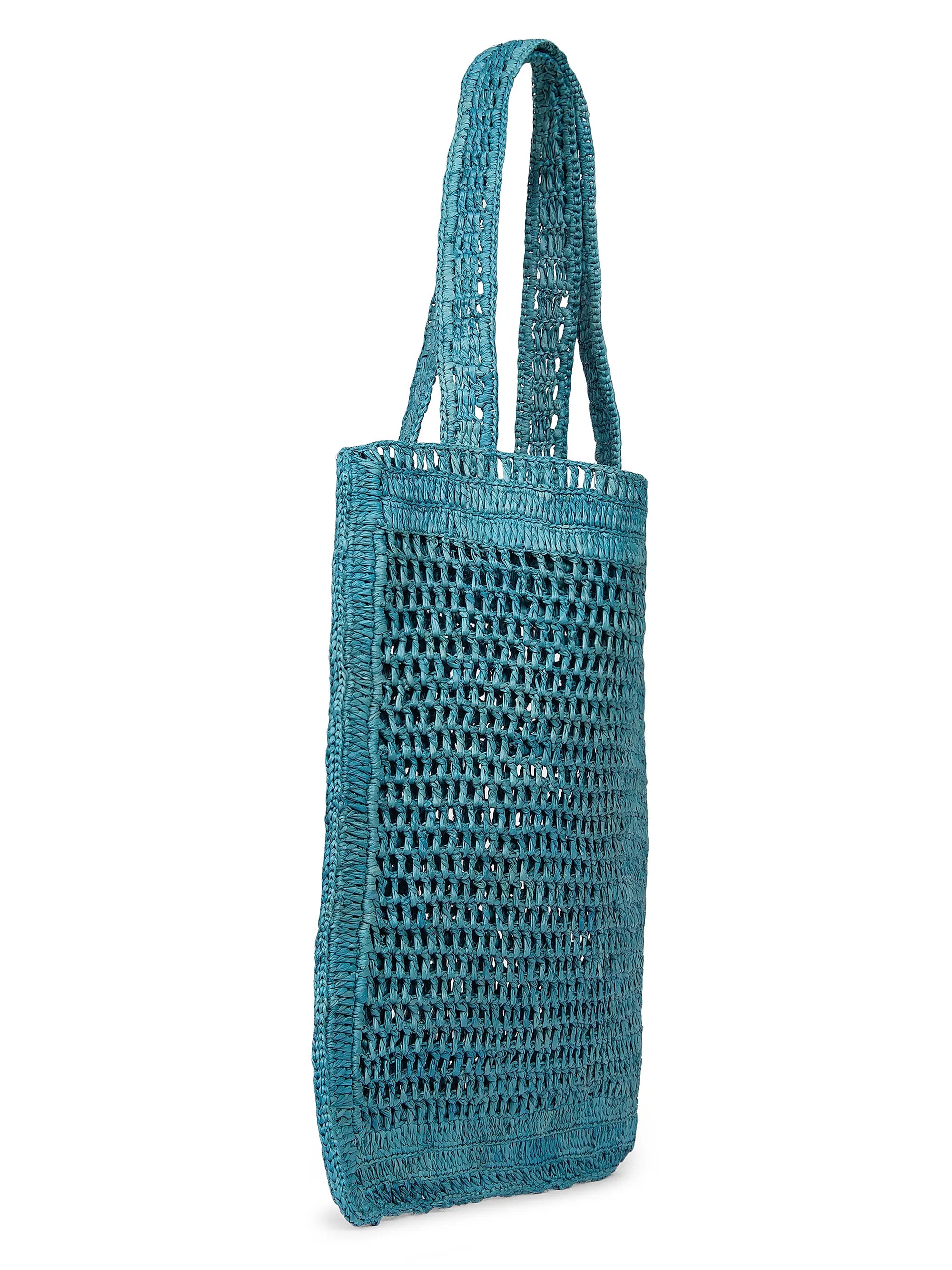 Chloé Summer Banana Logo Crocheted Tote Bag
