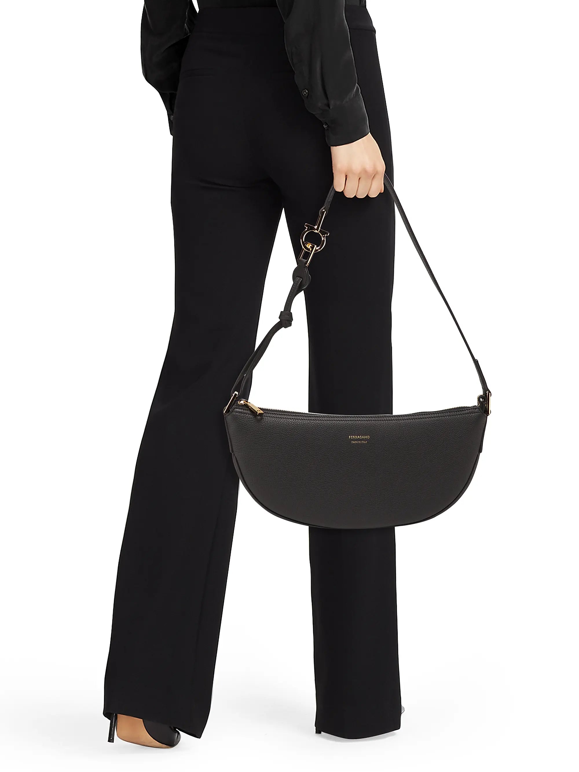 FERRAGAMO Smile Leather Hobo Bag
