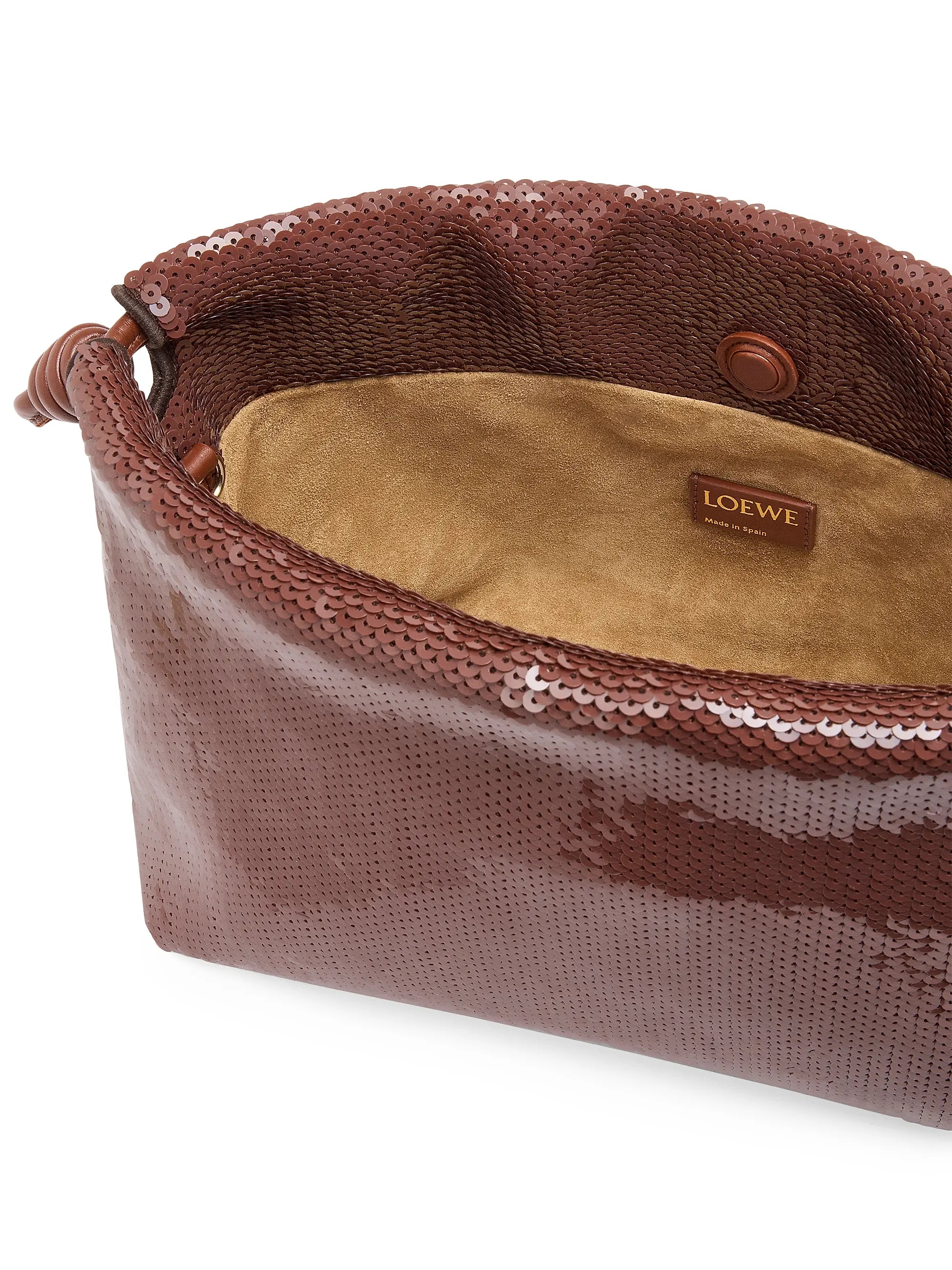 LOEWE Flamenco Sequined Leather Shoulder Bag