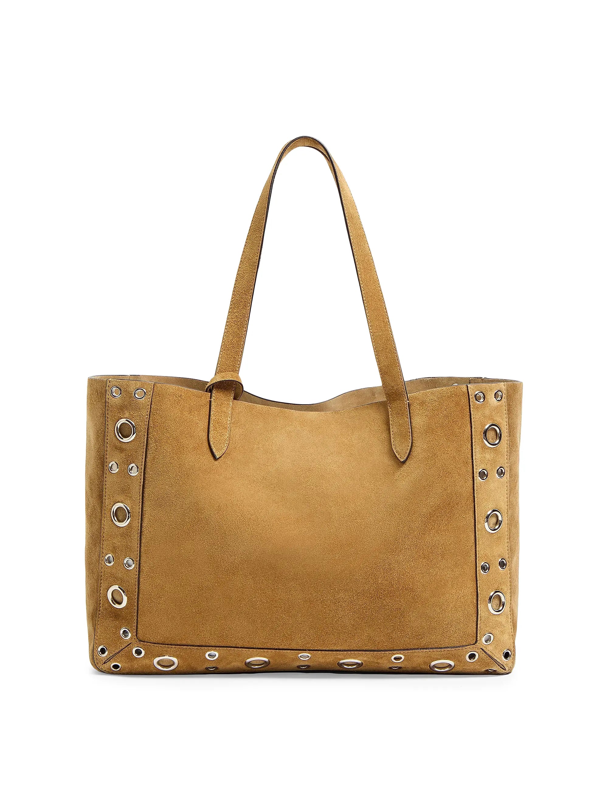 Valentino Garavani Medium Nellcôte Suede Shopping Bag