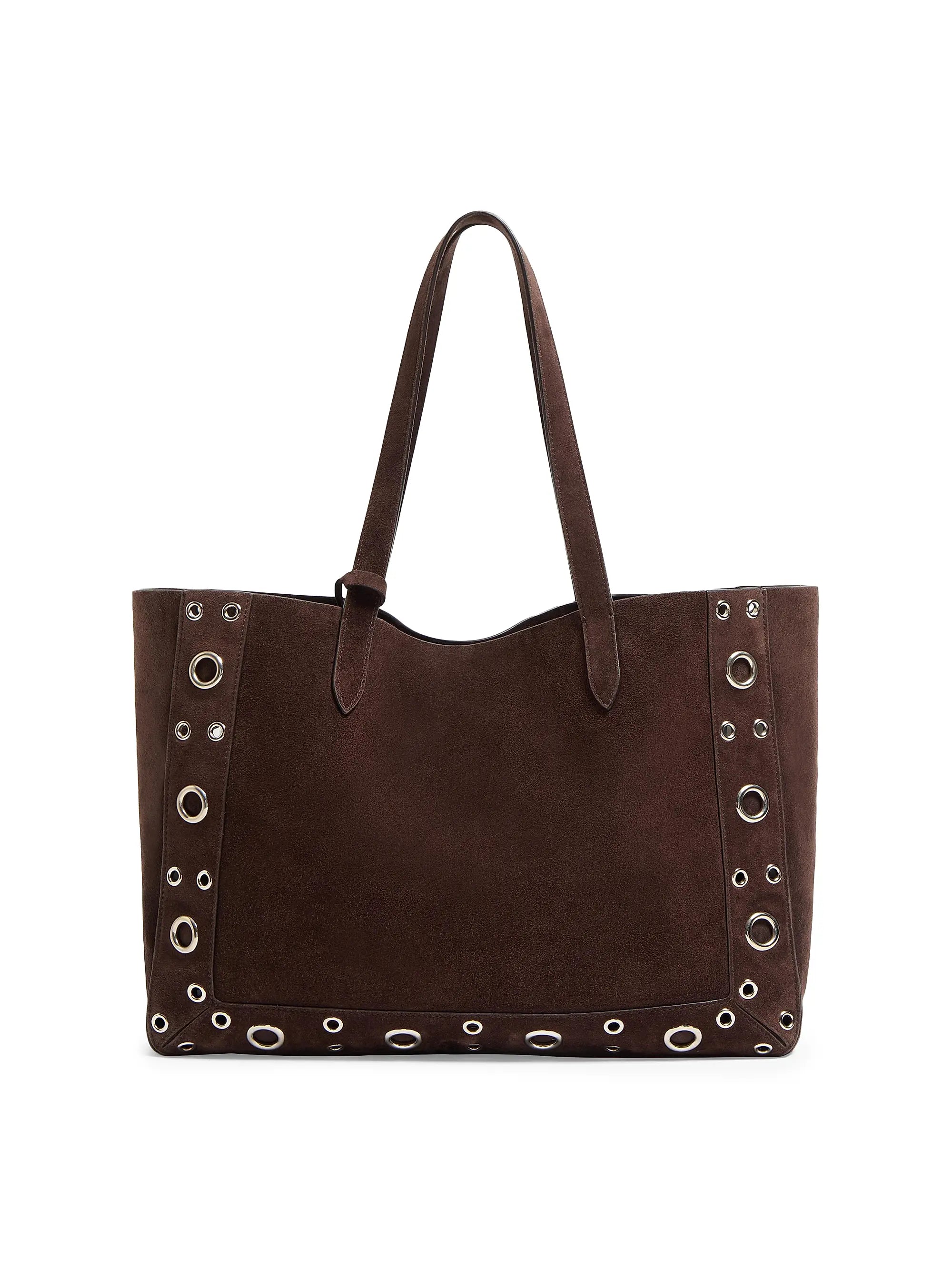 Valentino Garavani Medium Nellcôte Suede Shopping Bag