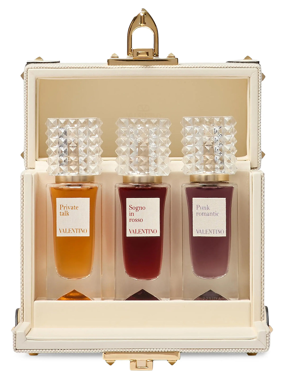 Valentino Garavani Perfume Case in Canvas and Calfskin
