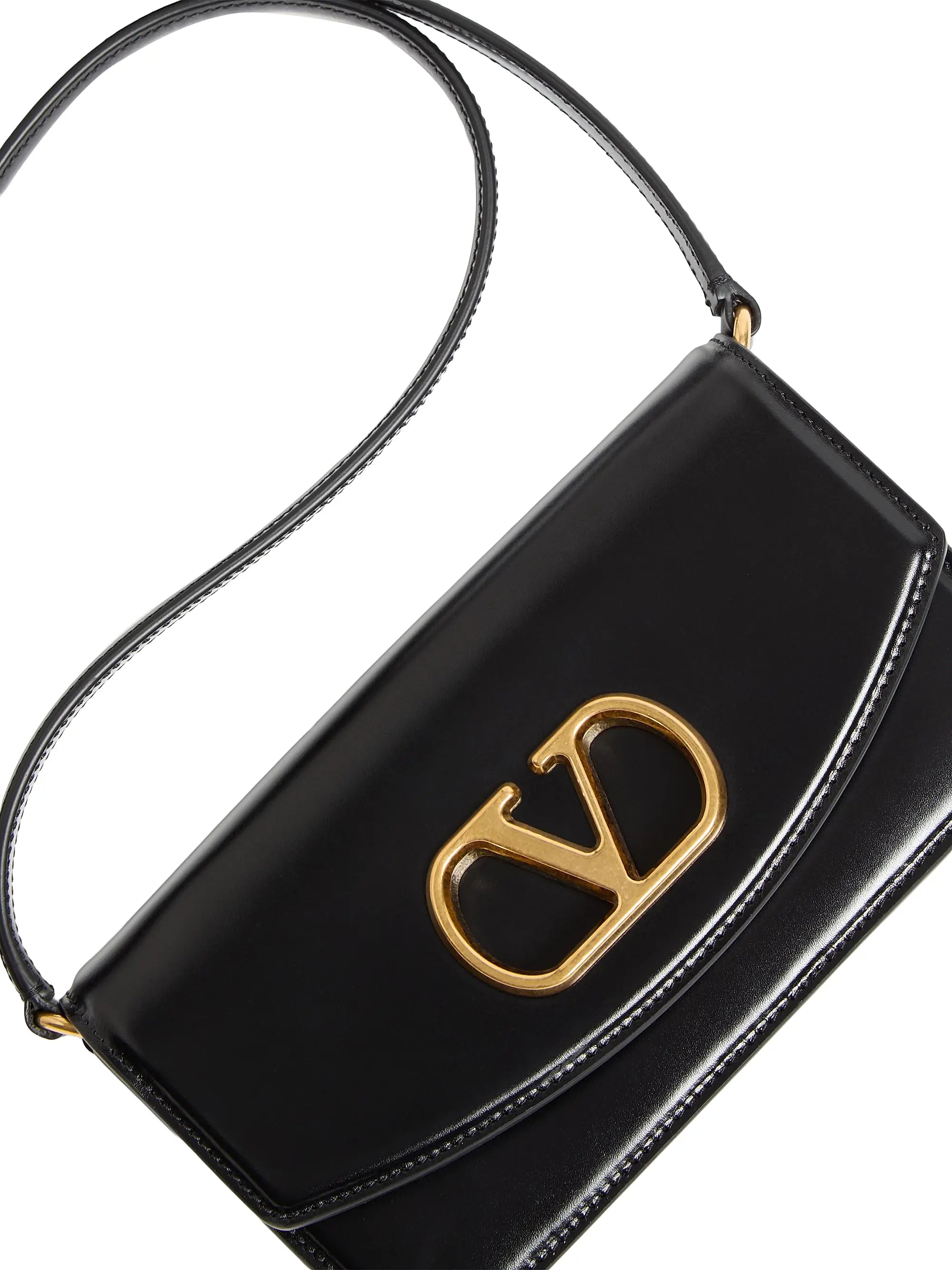 Valentino Garavani Vain Clutch Bag in Shiny Calfskin