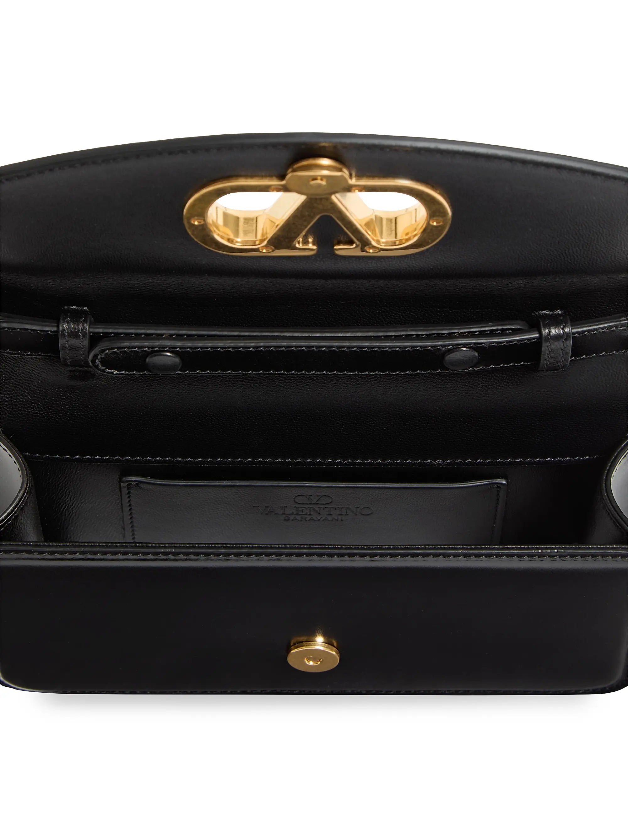 Valentino Garavani Vain Clutch Bag in Shiny Calfskin