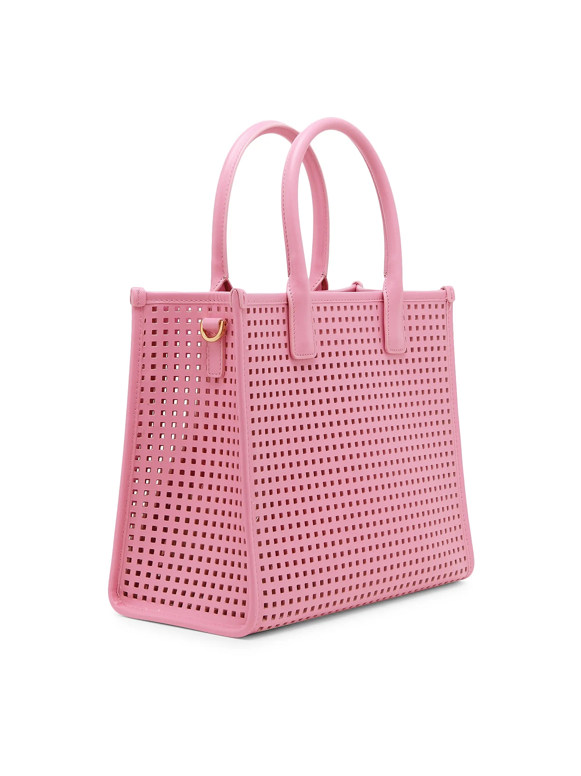 Versace Small Medusa Perforated Leather Tote Bag