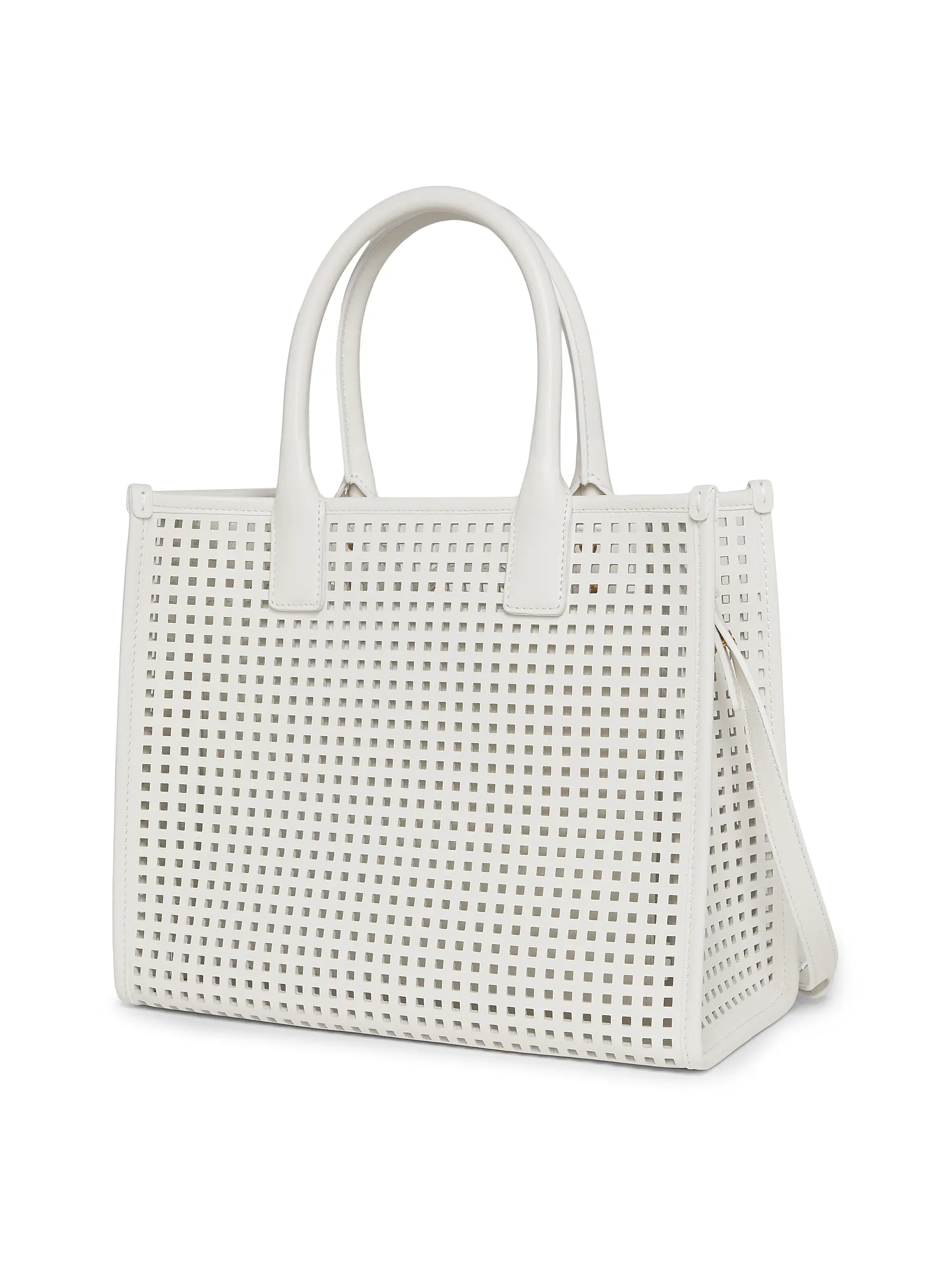Versace Small Medusa Perforated Leather Tote Bag