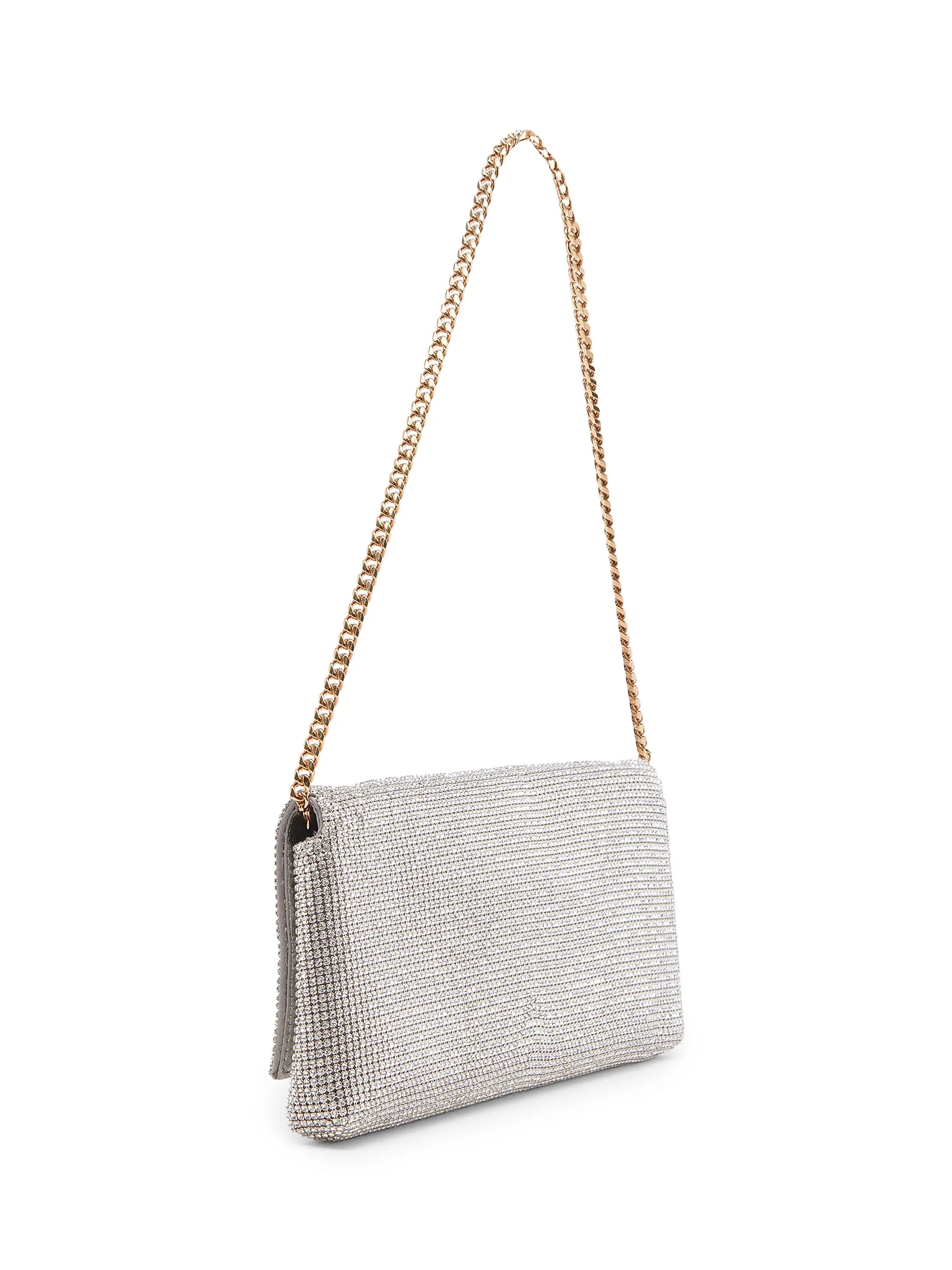 Versace Medusa Metallic Convertible Clutch