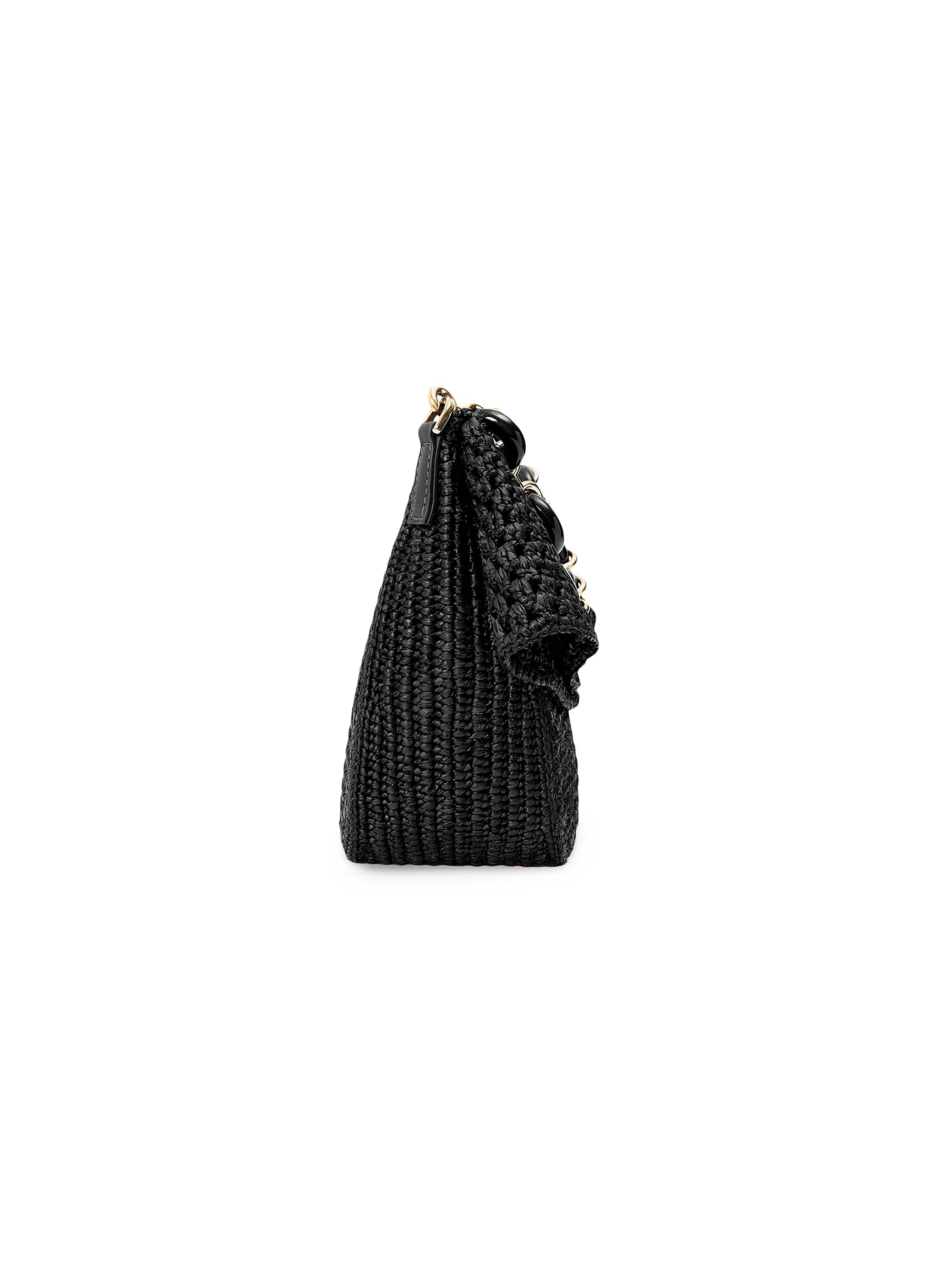 LOEWE LOEWE x Paula's Ibiza Small Ola Raffia & Leather Shoulder Bag
