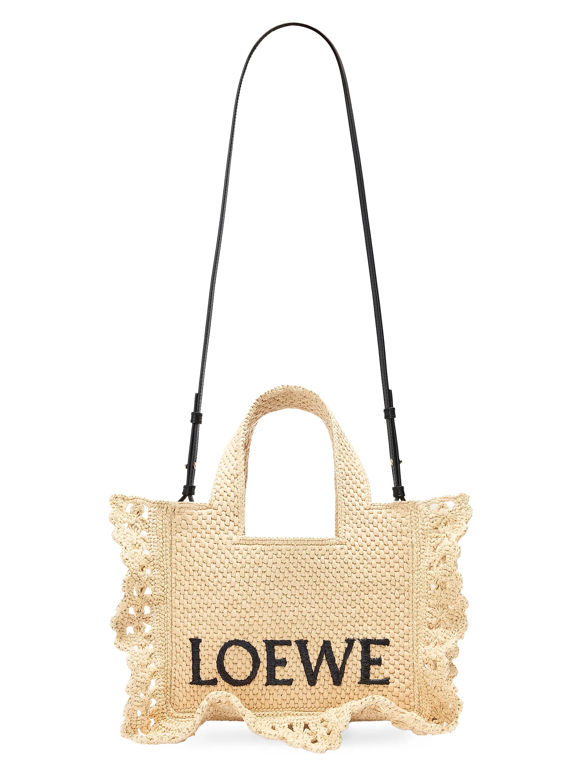LOEWE LOEWE x Paula's Ibiza Font Raffia Tote Bag