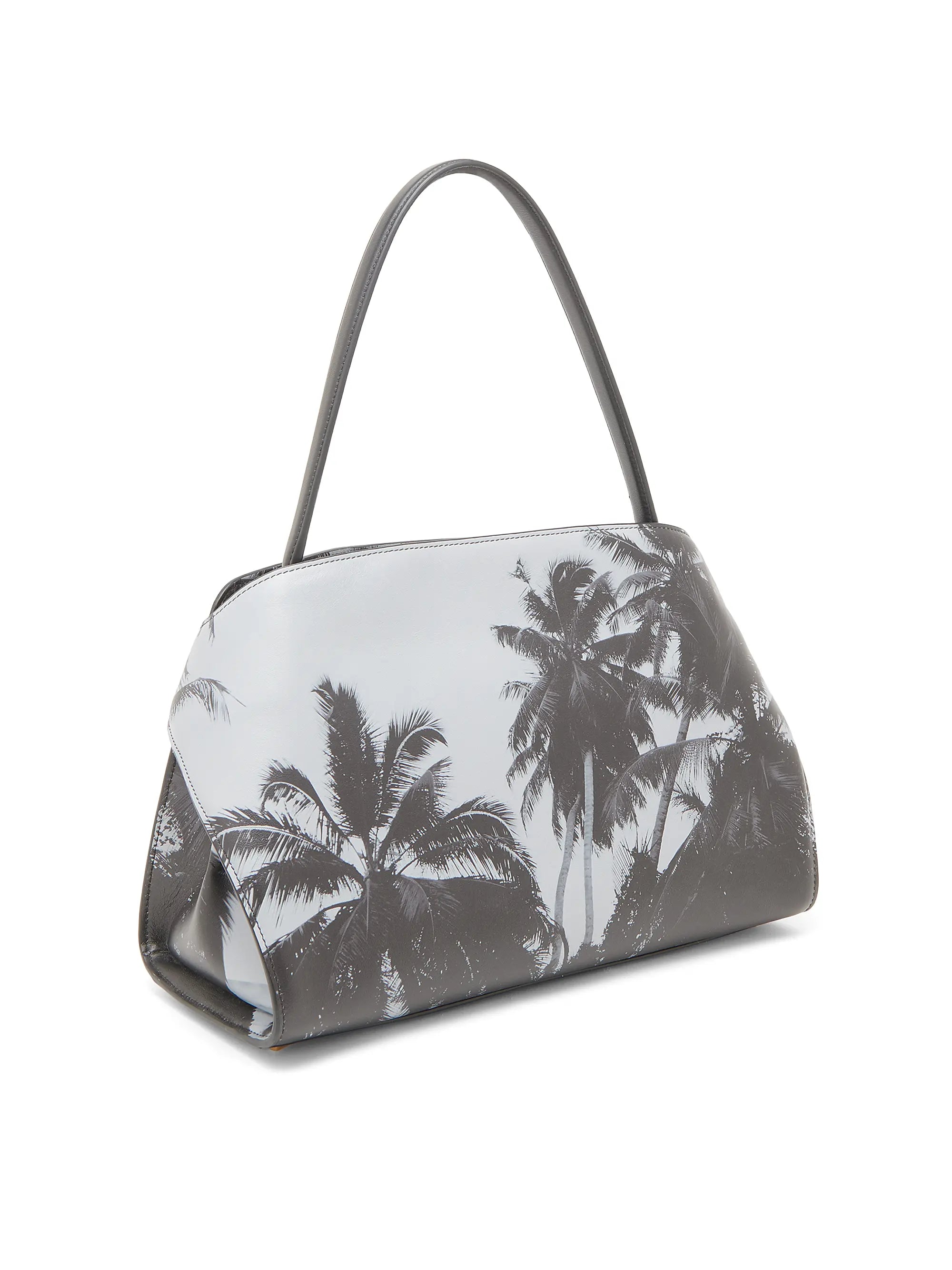 FERRAGAMO Gancini Palm-Printed Leather Shoulder Bag